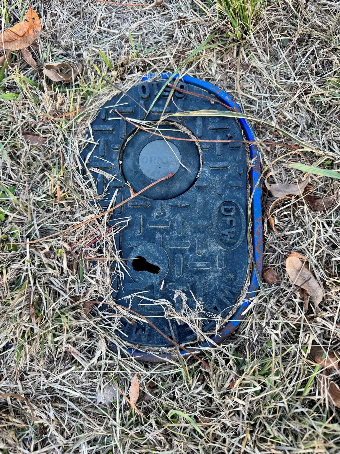 Water meter in place.