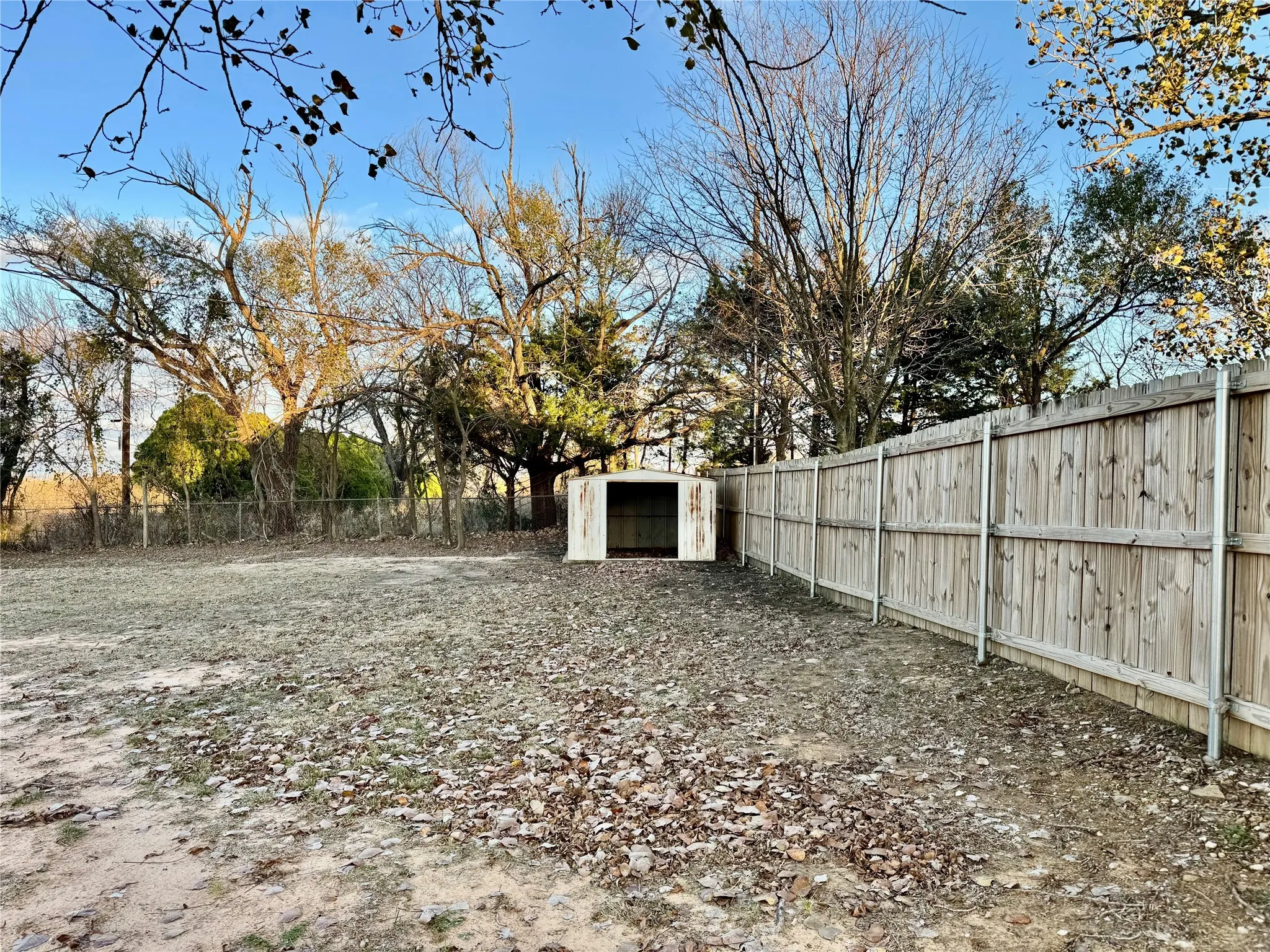 Storage building with no door.