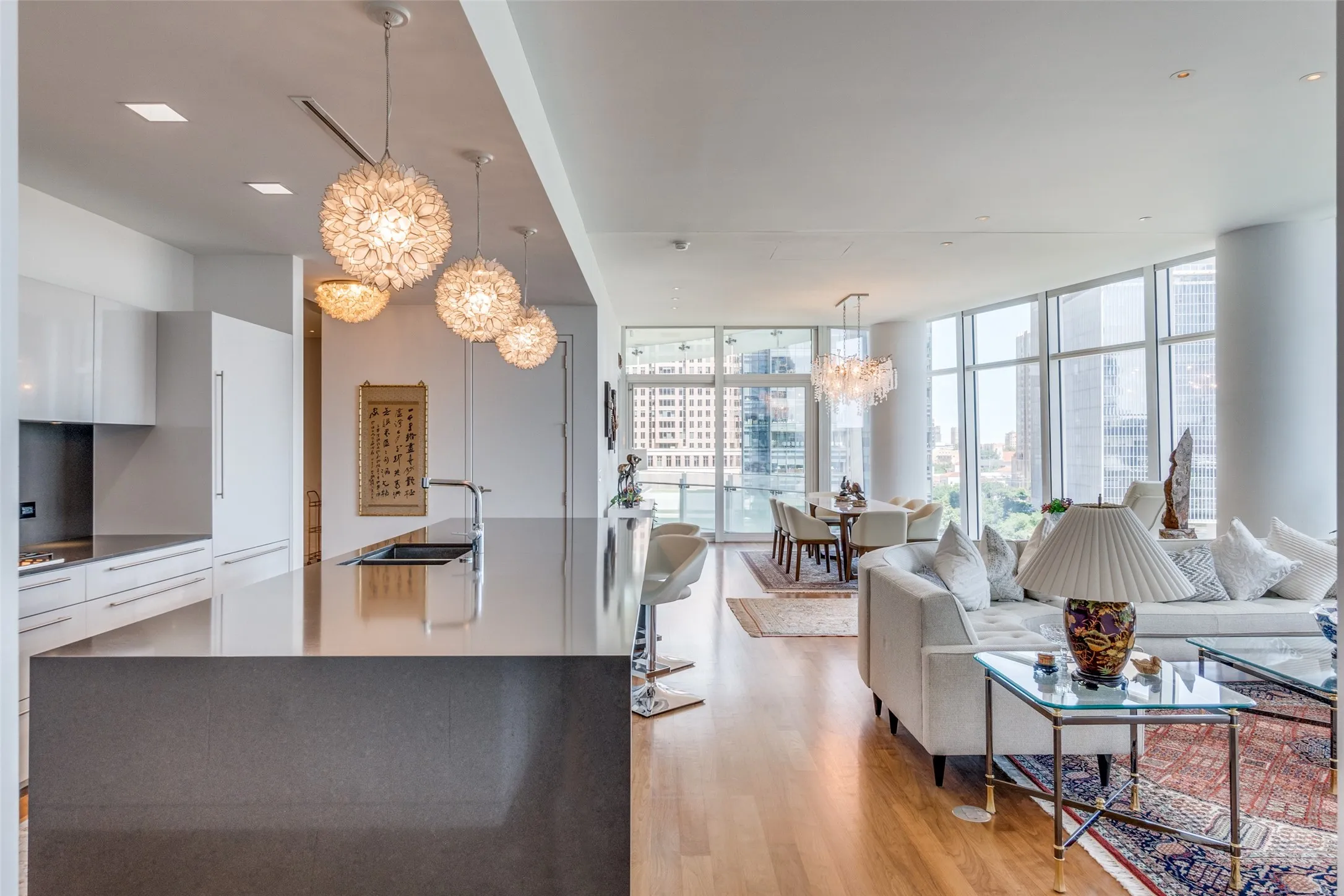 Kitchen and Living Room