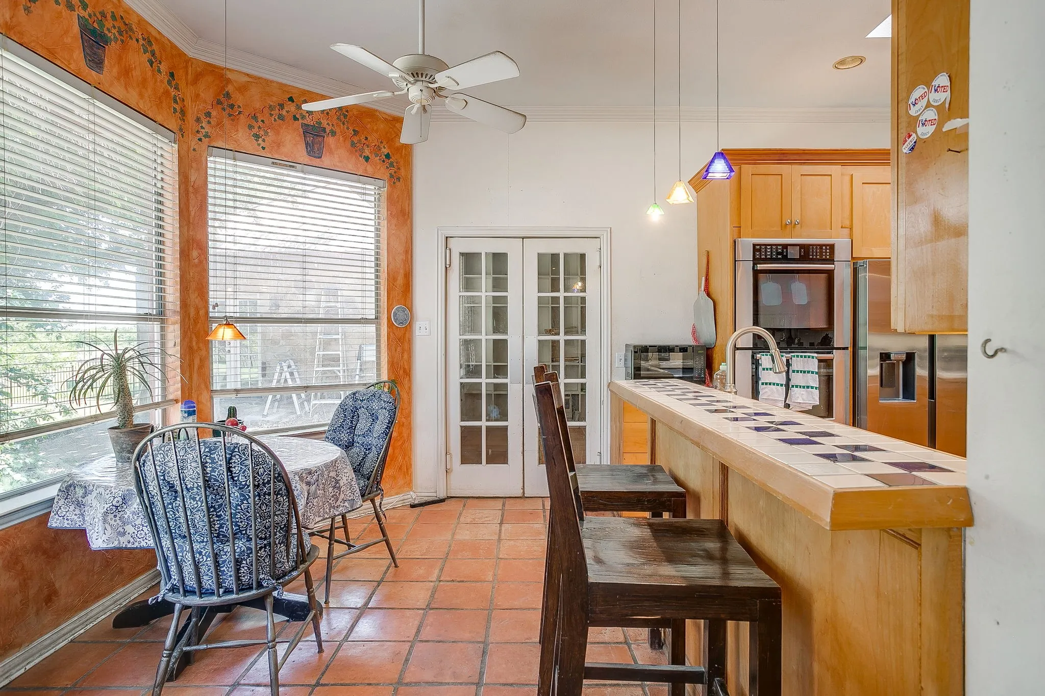 Breakfast nook by kitchen