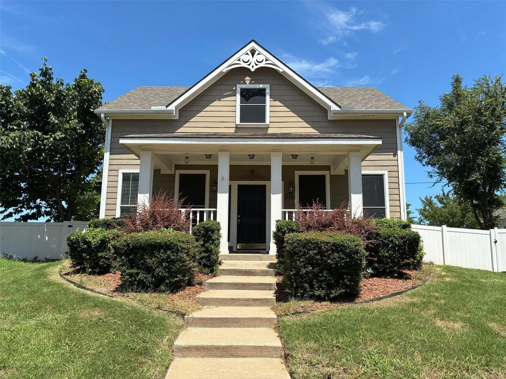 View of front of property with covered porch