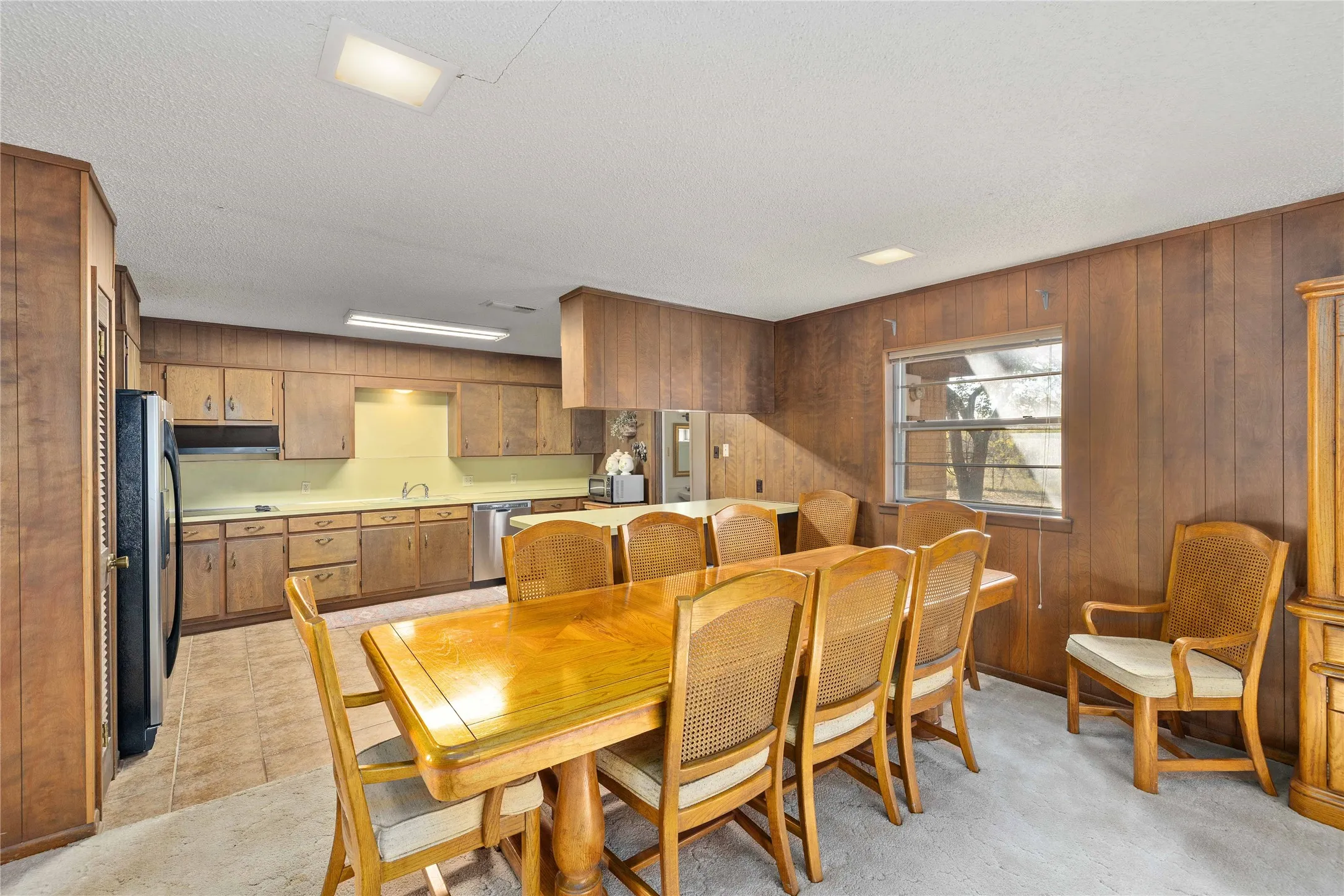 Dining area off of kitchen