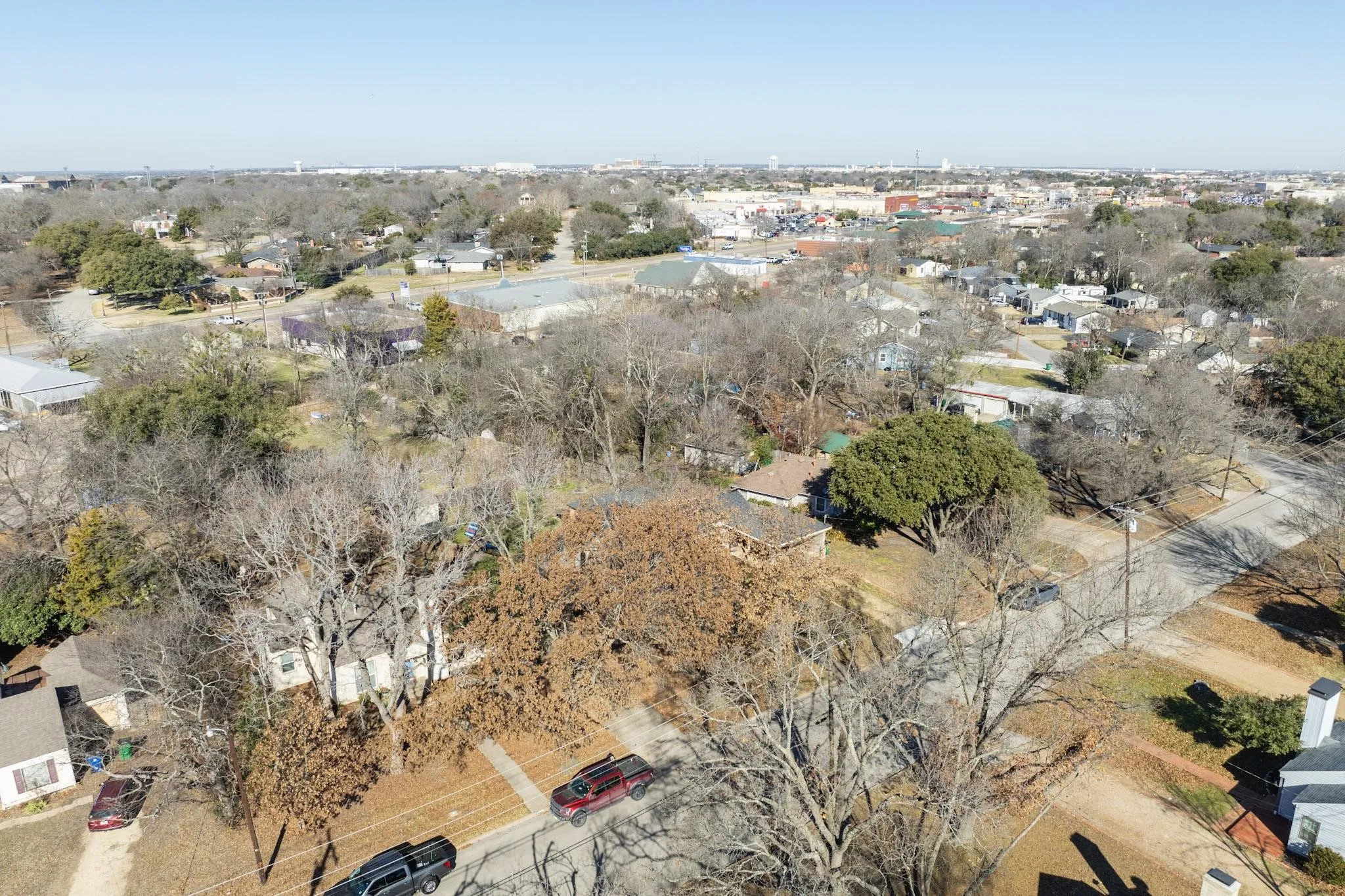 Aerial view of property's location