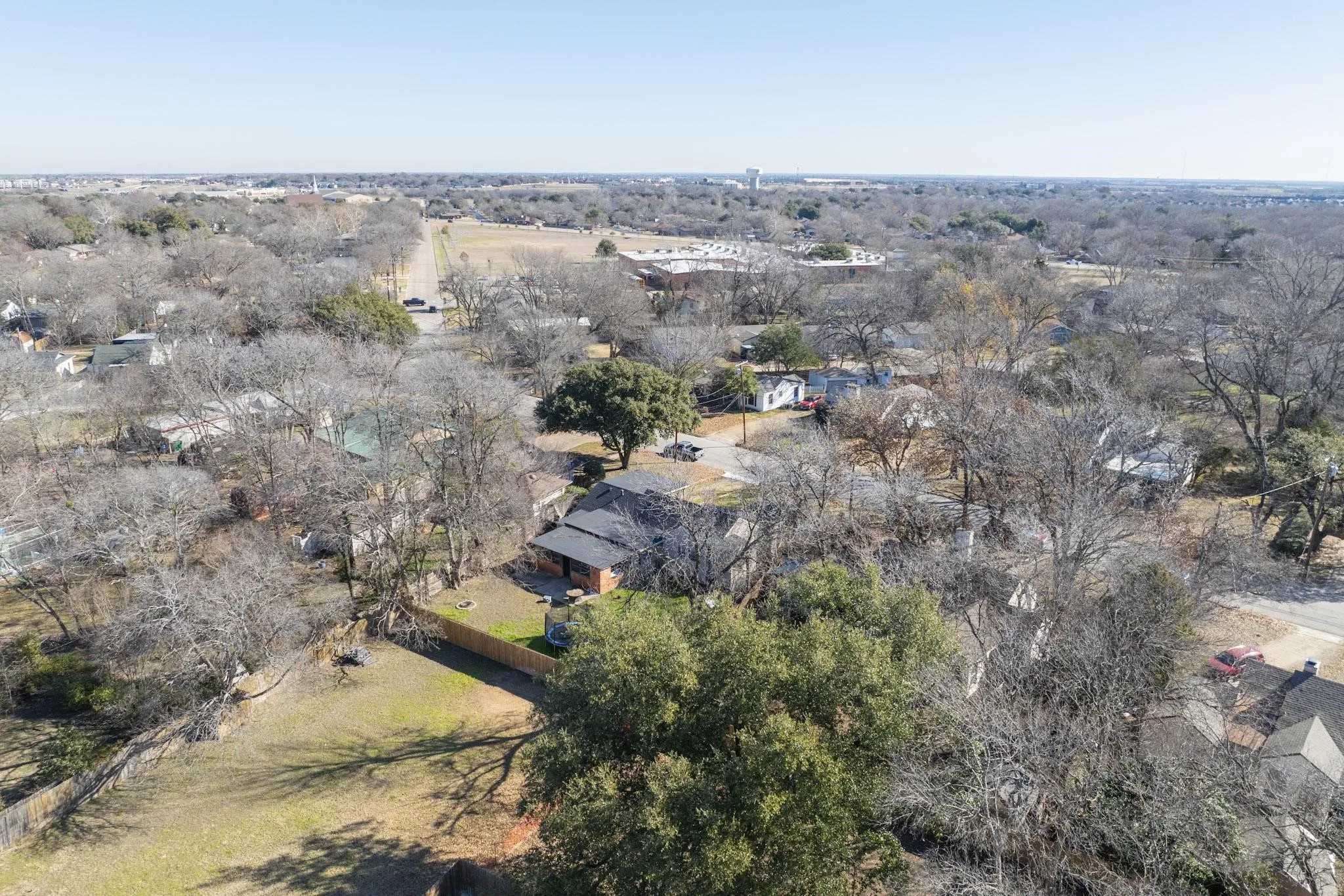 Aerial view of property's location