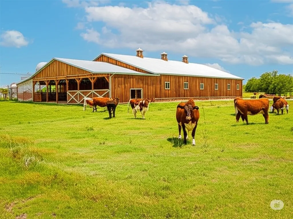 View of home's community with an exterior structure, an outbuilding, and a view of rural / pastoral areaAI  Generated to show the possibilities