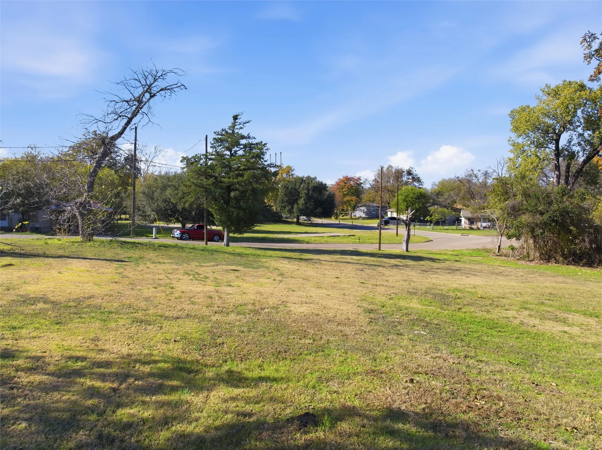 View of green lawn