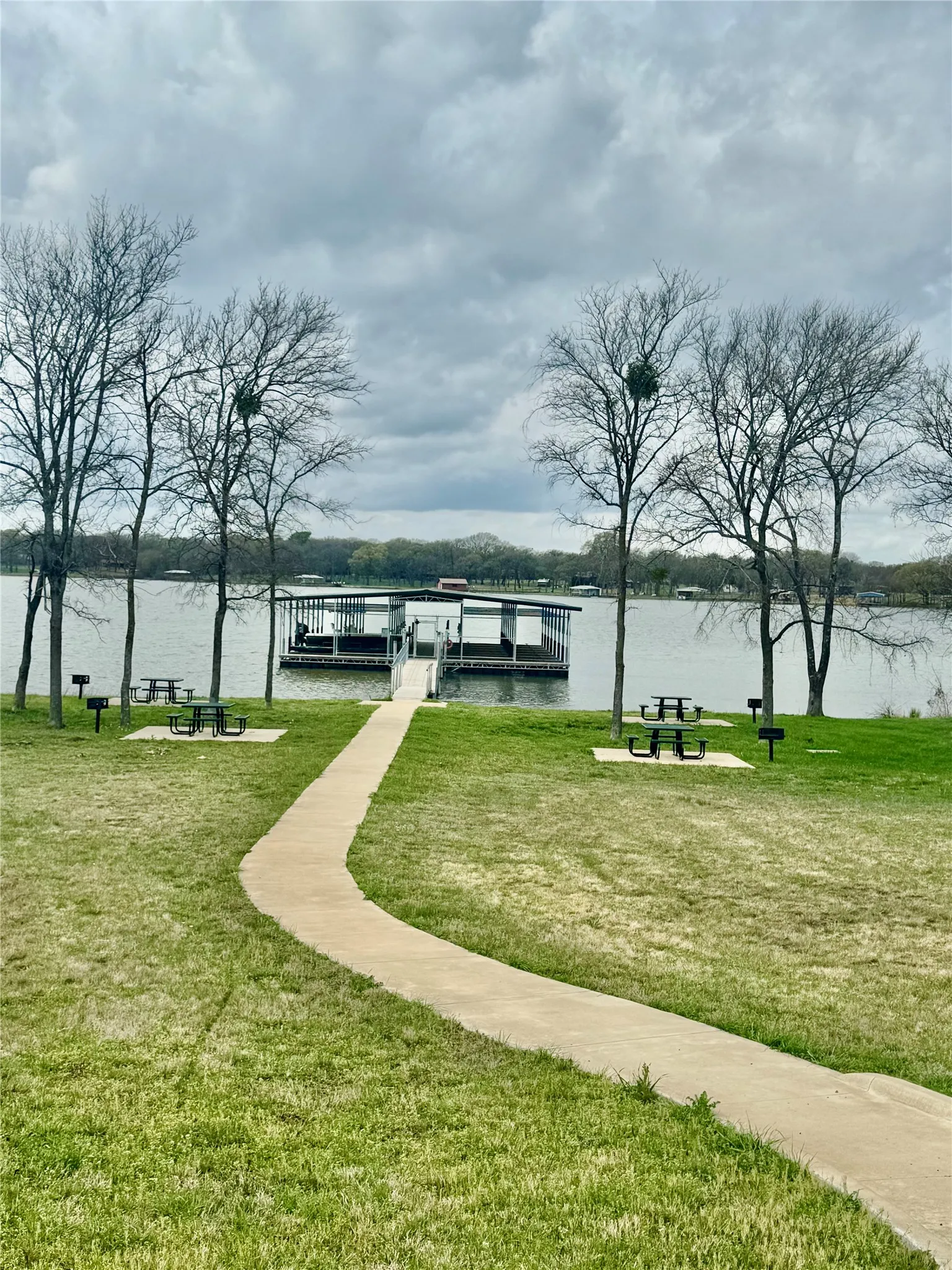 Beautiful Marina with tables for picnics or just a place to hang out and enjoy the lake view.