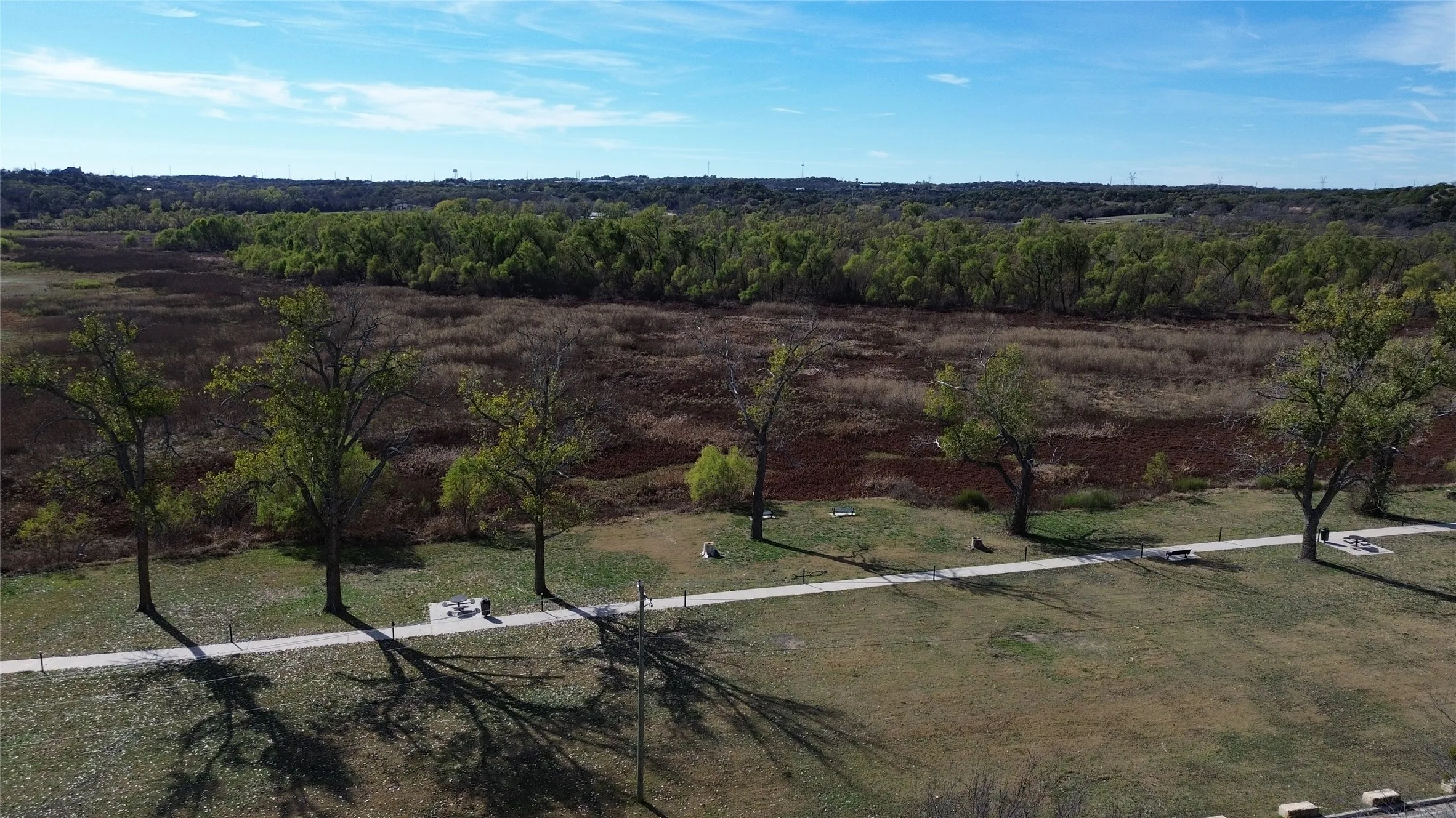 Aerial view of property's location