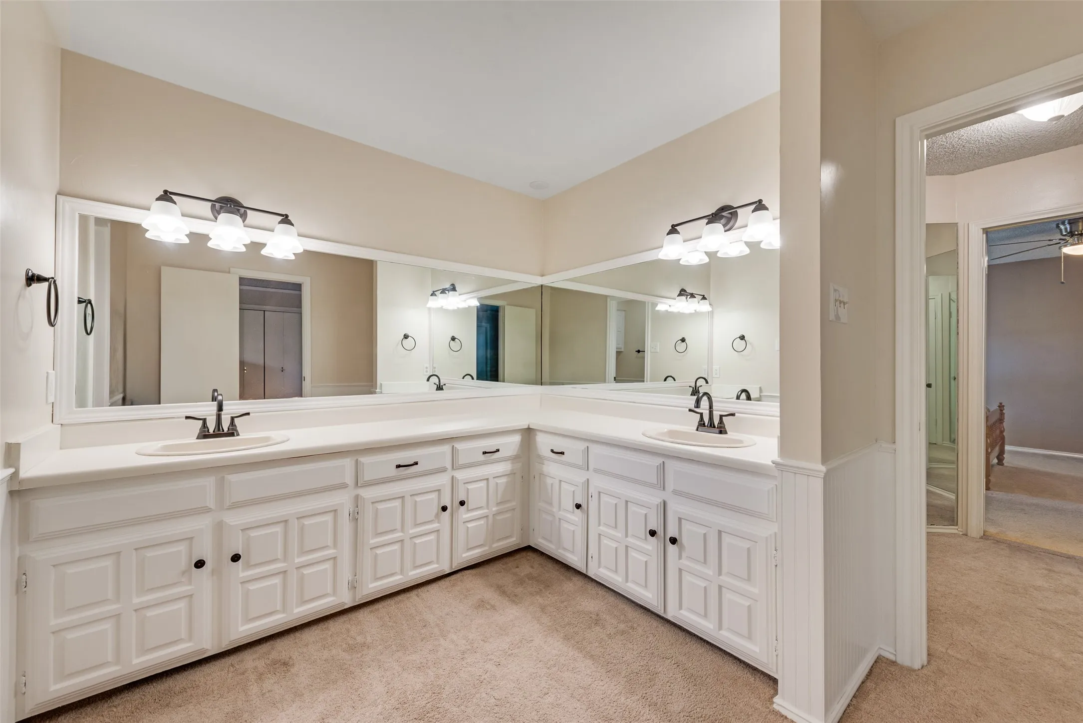 Jack and Jill bathroom upstairs