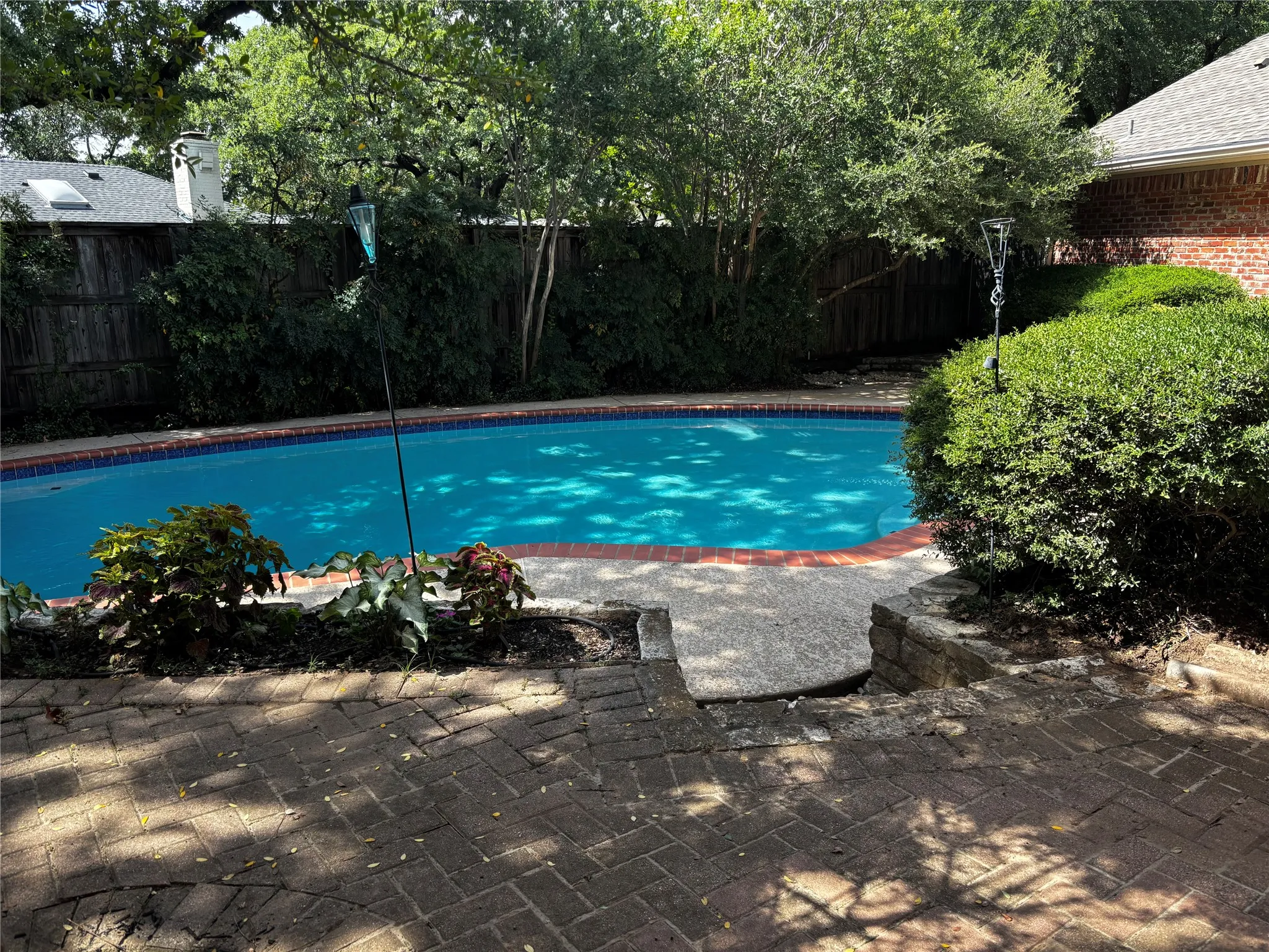Beautiful, shaded pool
