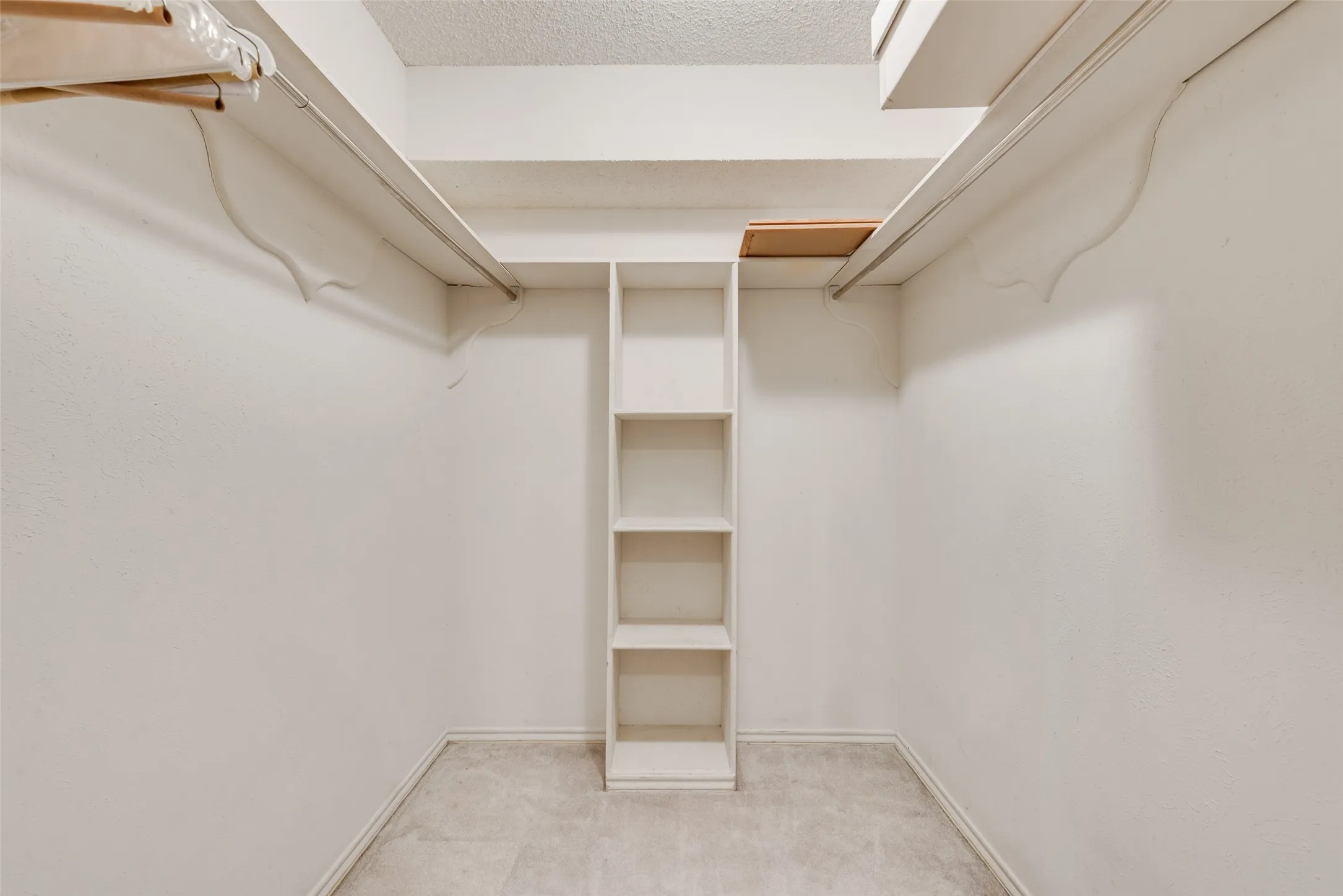Closet between bedrooms.