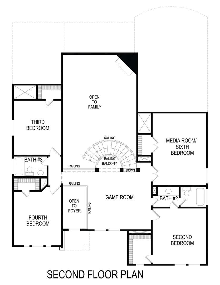 Media) Second Floor Plan