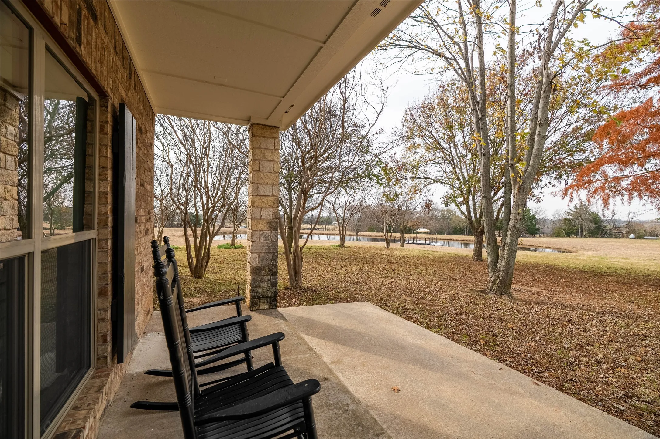 Enjoy mornings and evenings on this porch with a view!