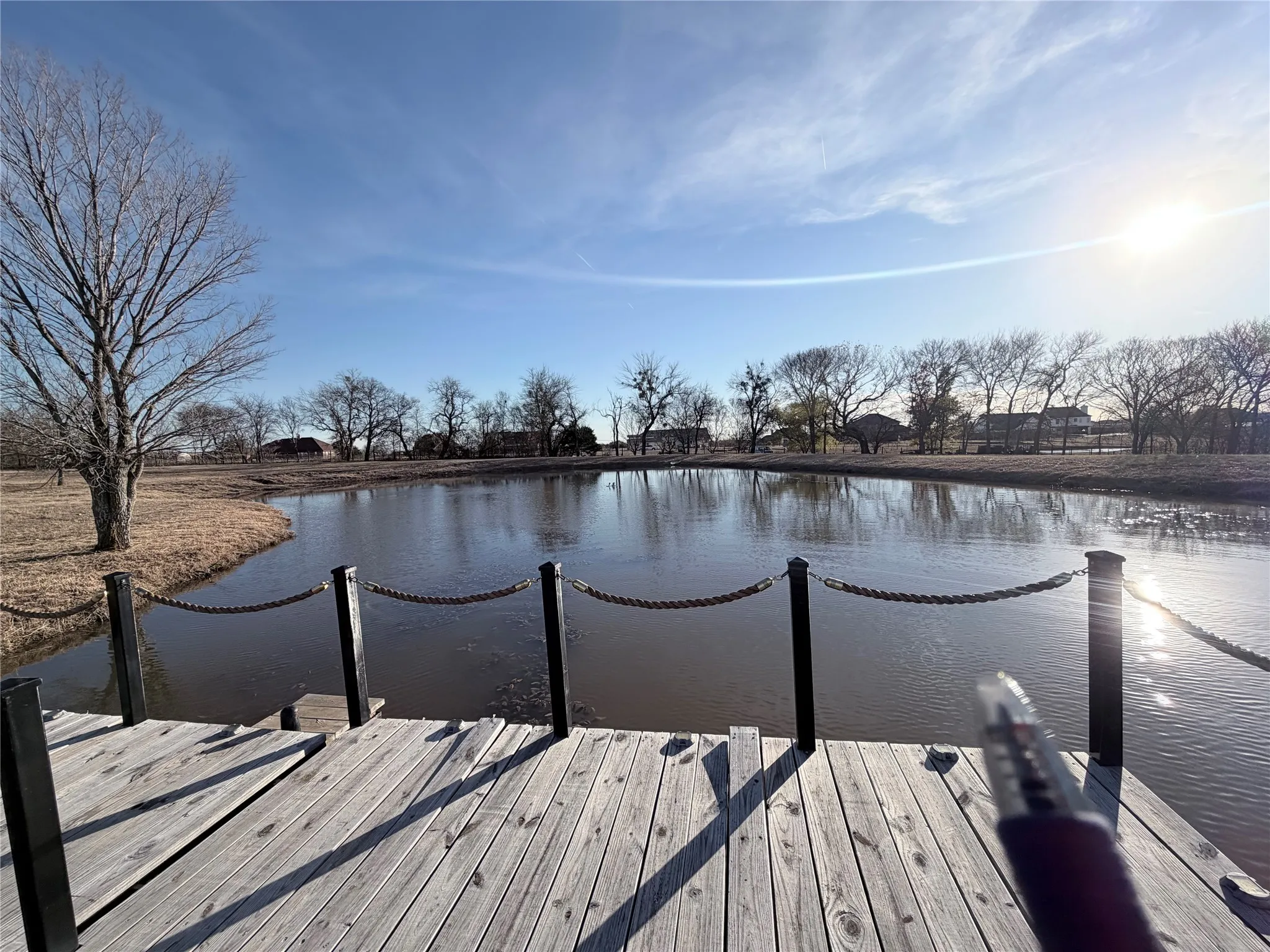 Enjoy fishing from the dock or just sitting to enjoy the view.