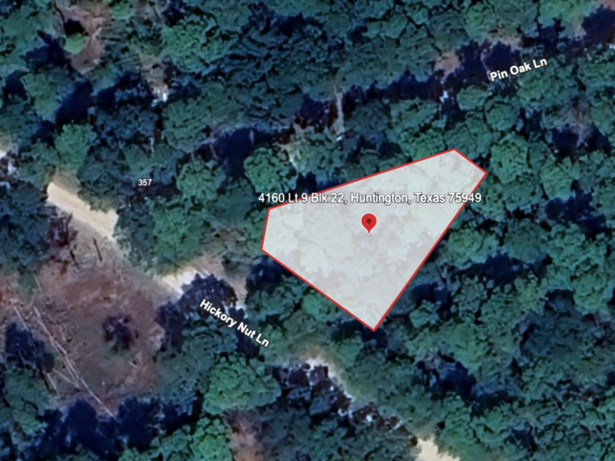 Aerial overview of property's location
