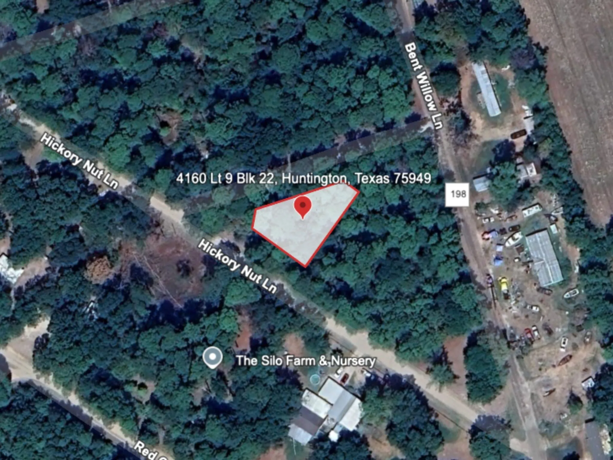 Aerial overview of property's location