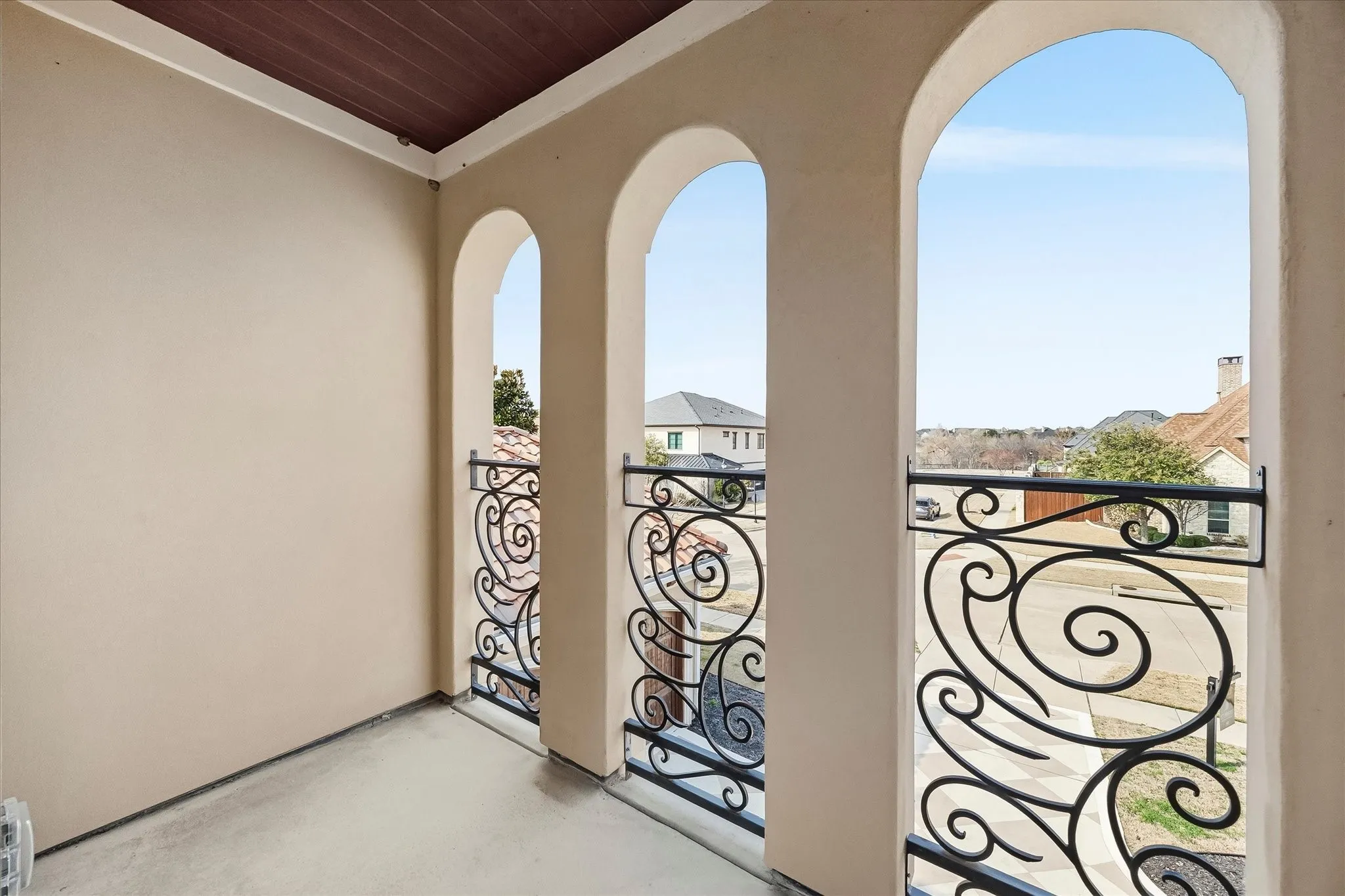 Overlooking driveway