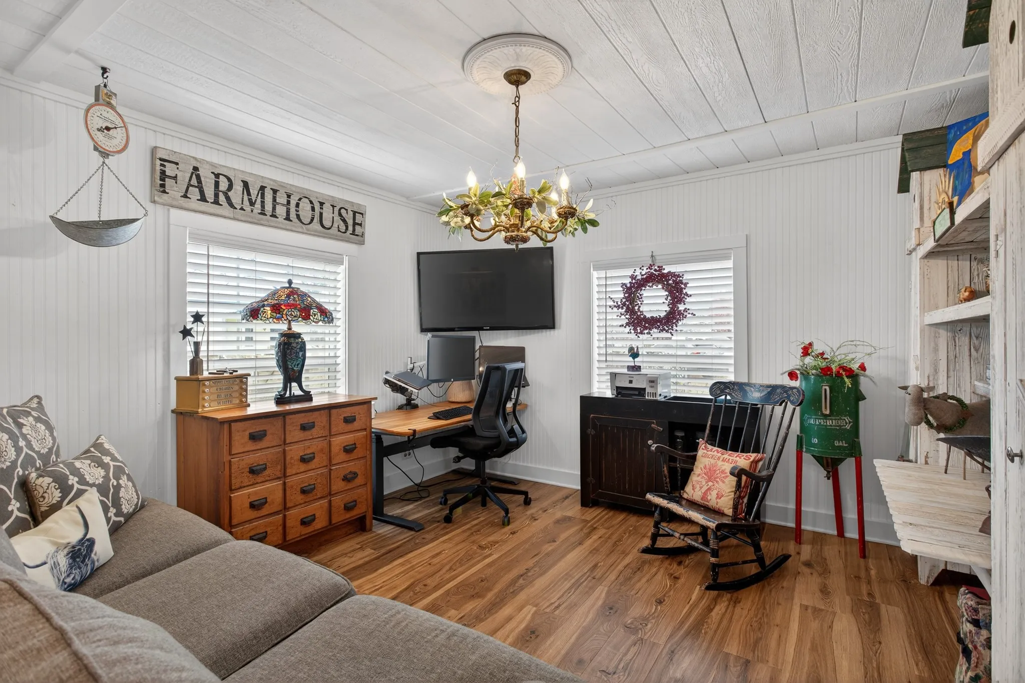 Currently used as an office. No closet but 2nd bedroom.