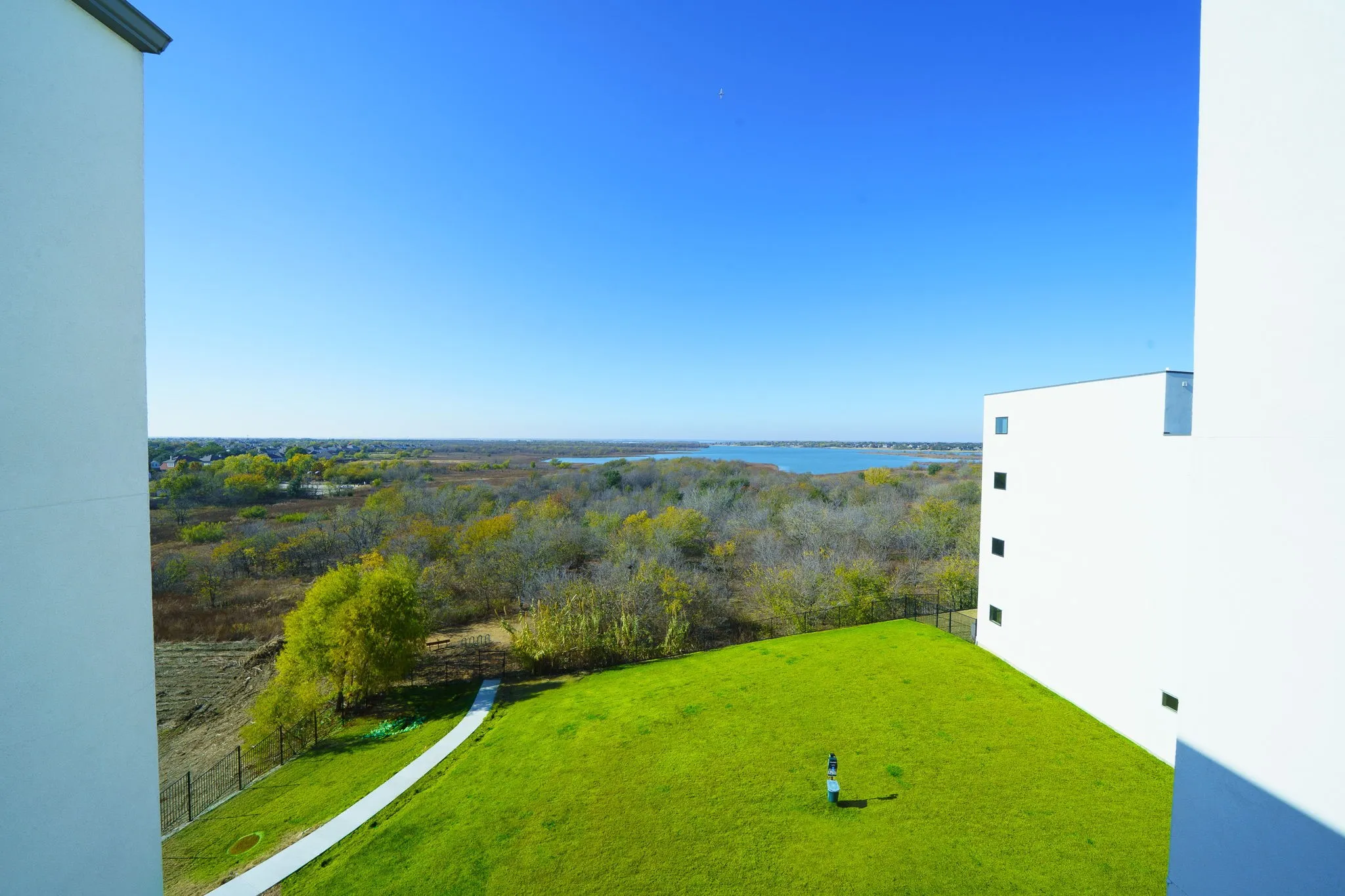 View of grassy yard featuring a water view