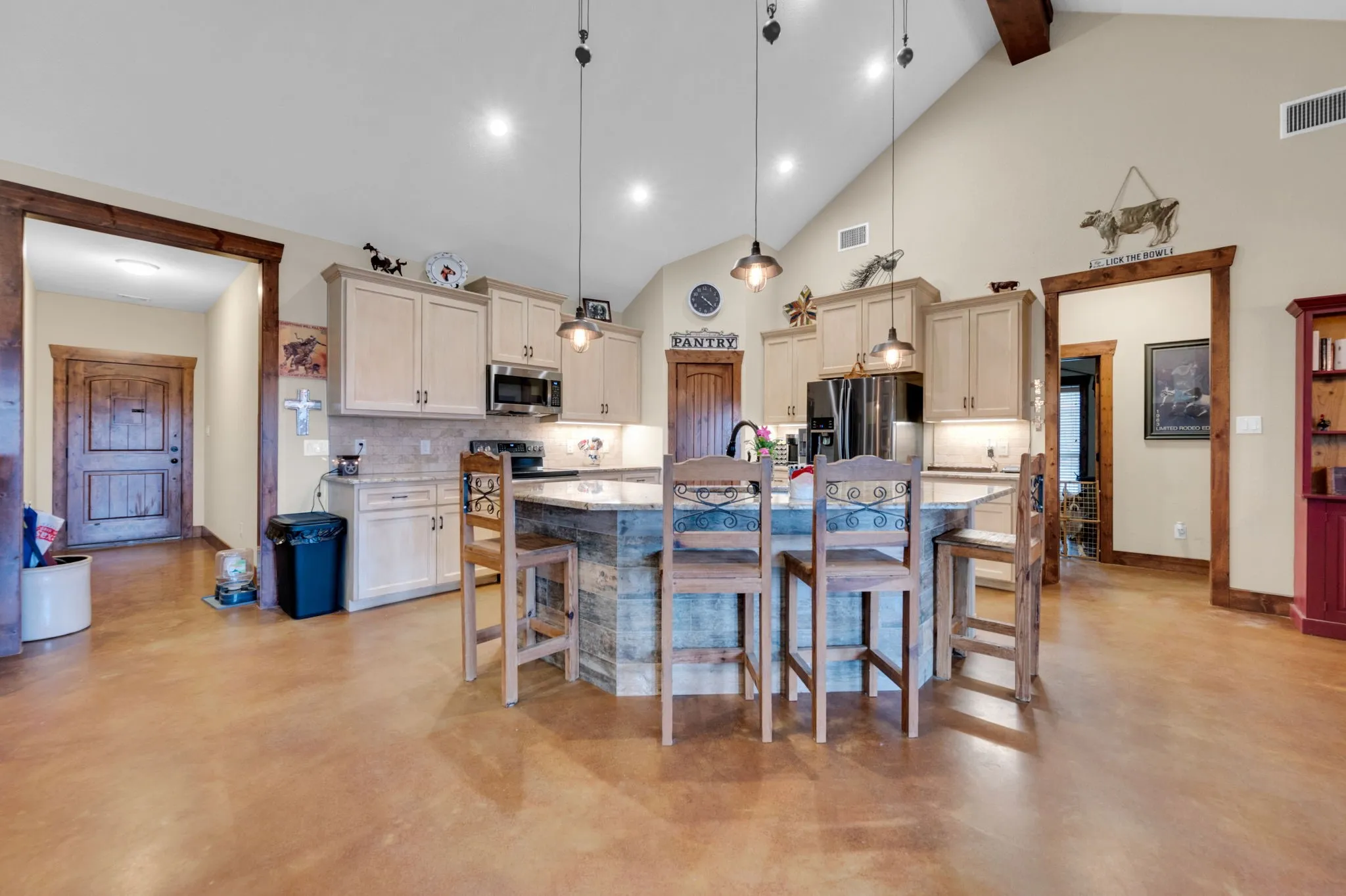 Custom kitchen. A second big pantry is in laundry room