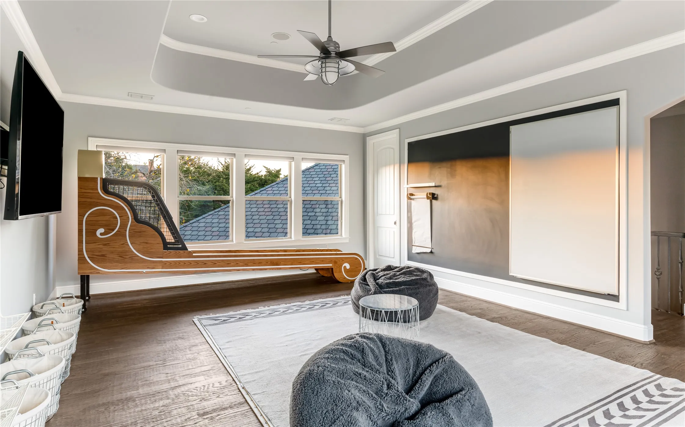 Large game room stairs