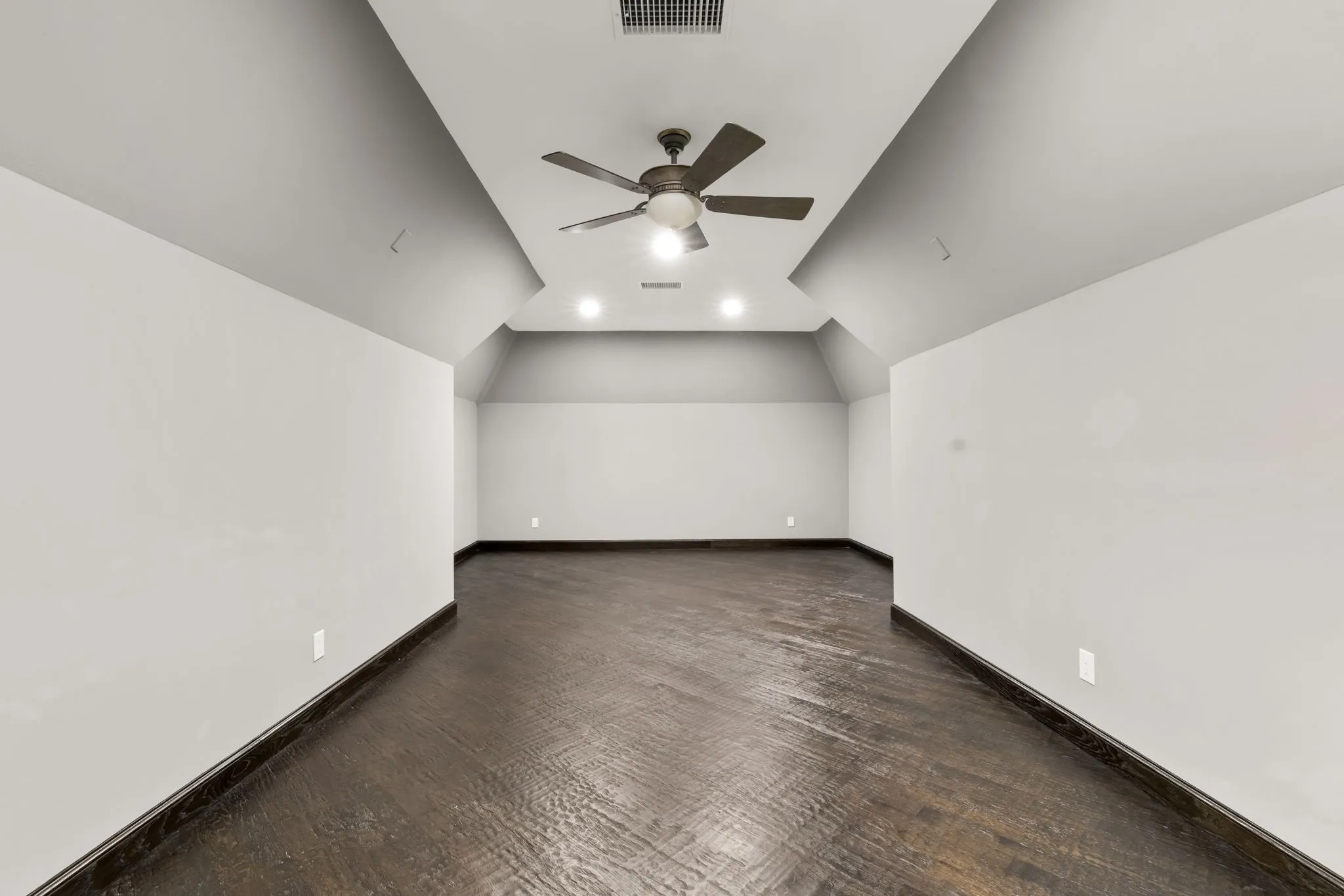 finished HVAC space over the 3 car garage