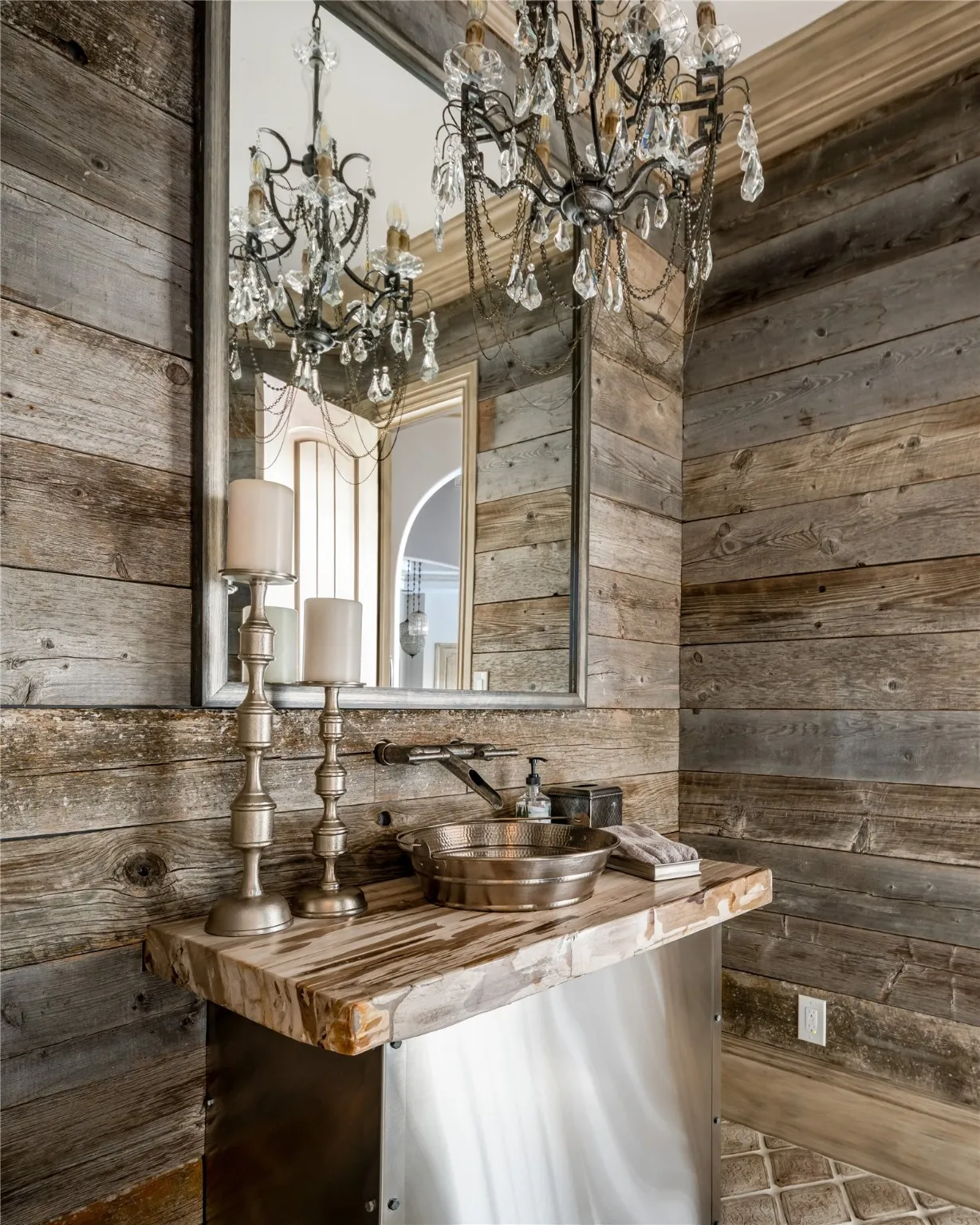 one of two half baths in the main house