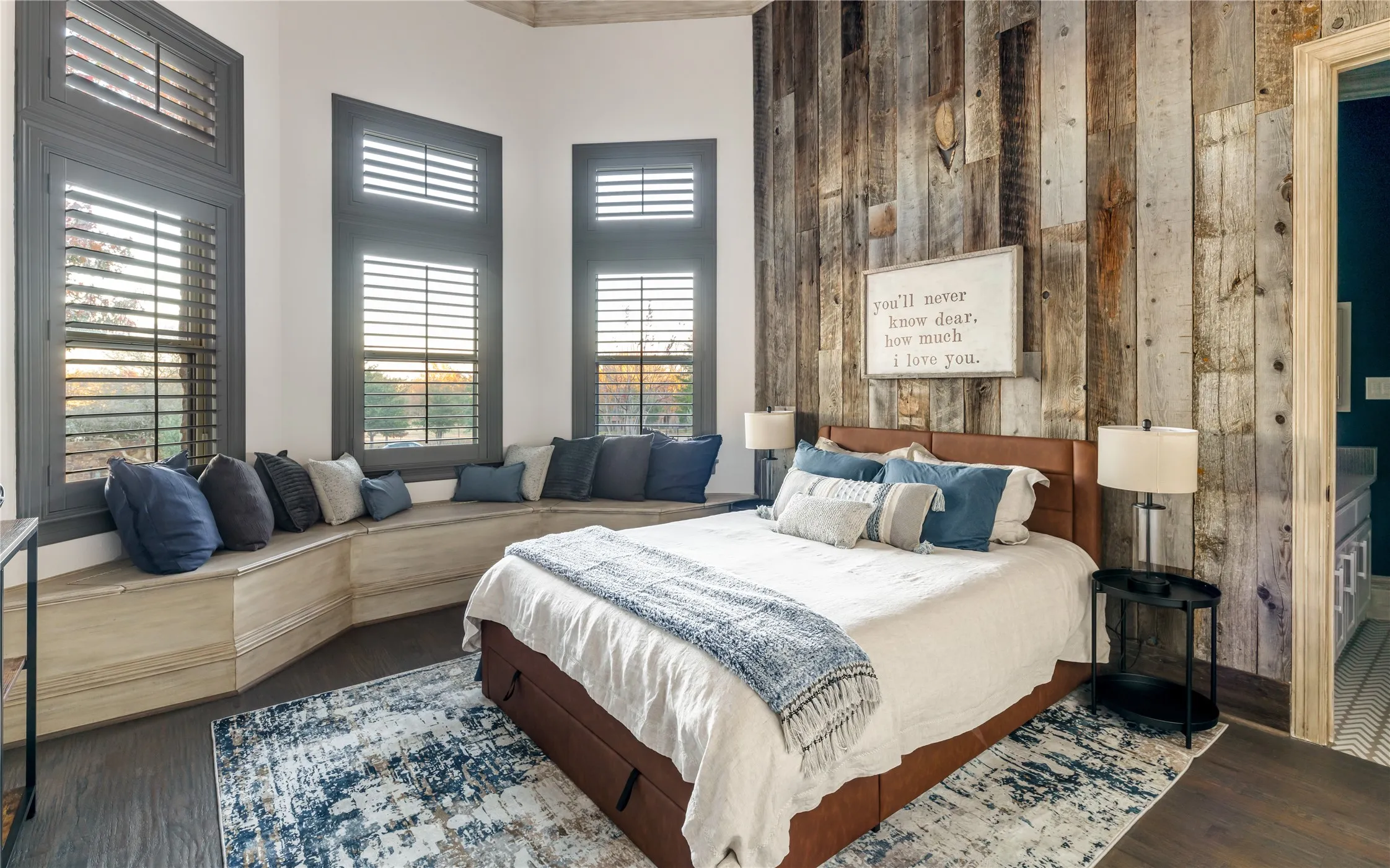 Secondary bedroom on the first floor of the main house