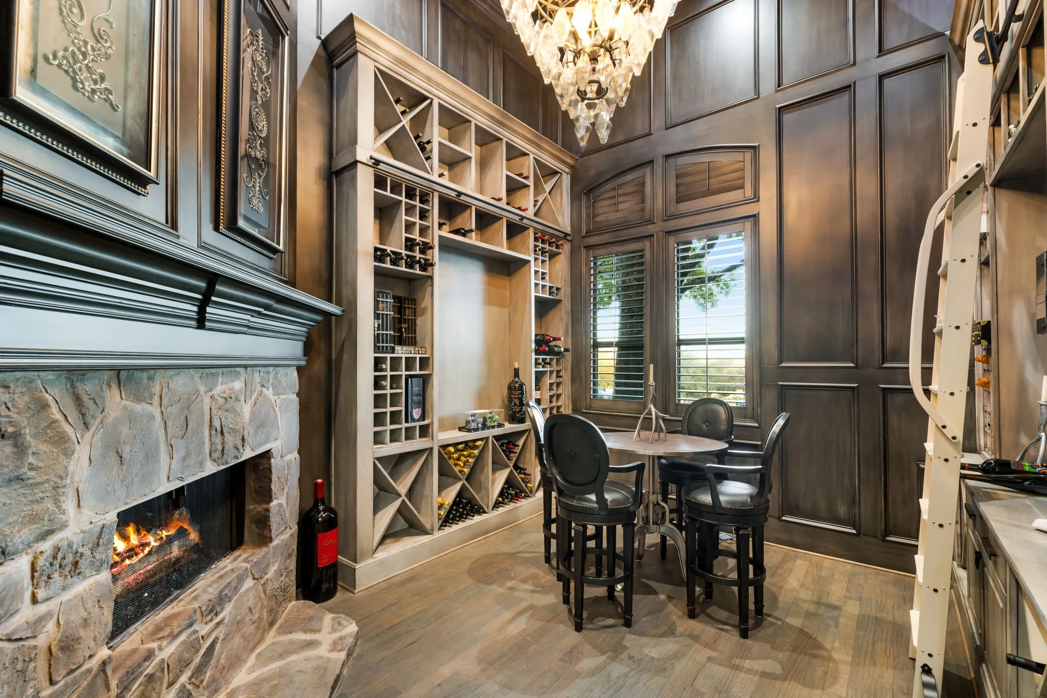 Climate controlled wine cellar