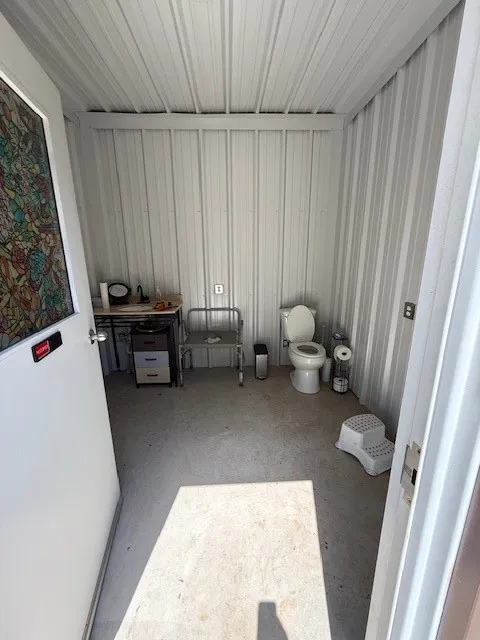 Outside bathroom