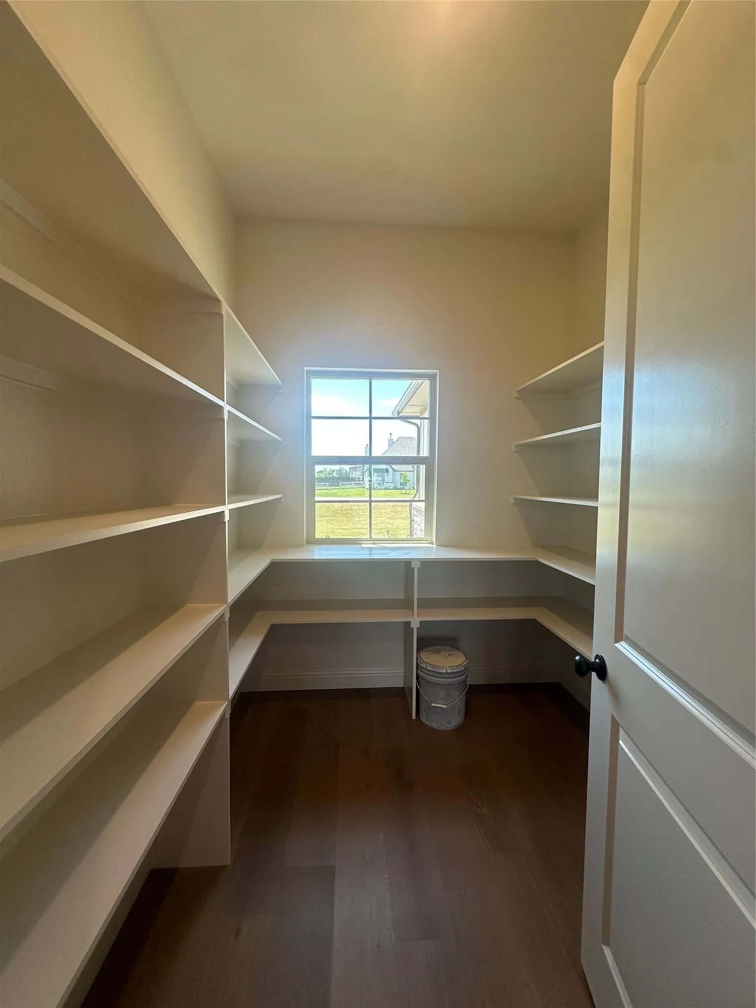 Huge pantry with natural lighting