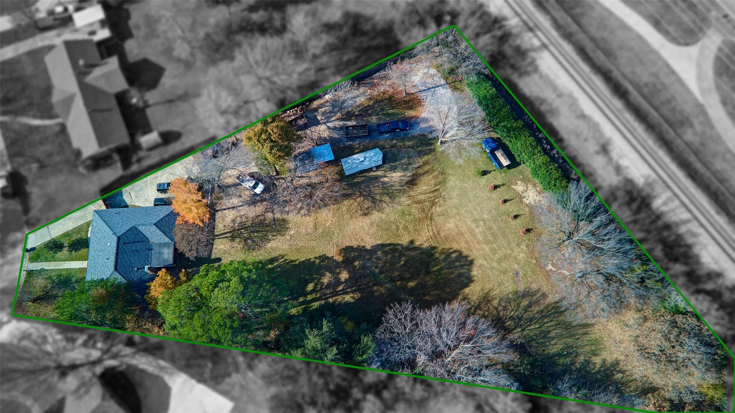 View of property location featuring property parcel outlined