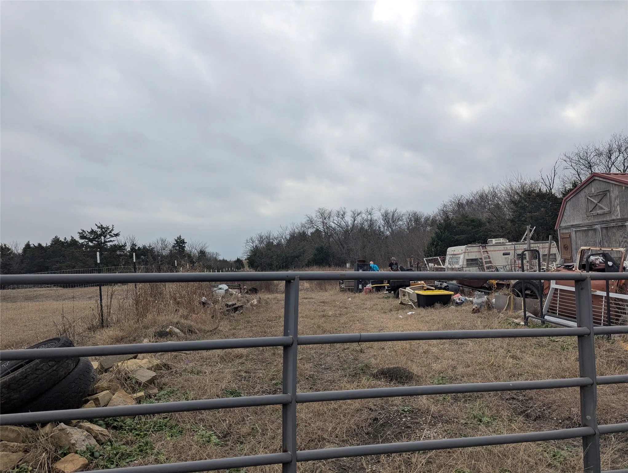 Gate is the start of the property