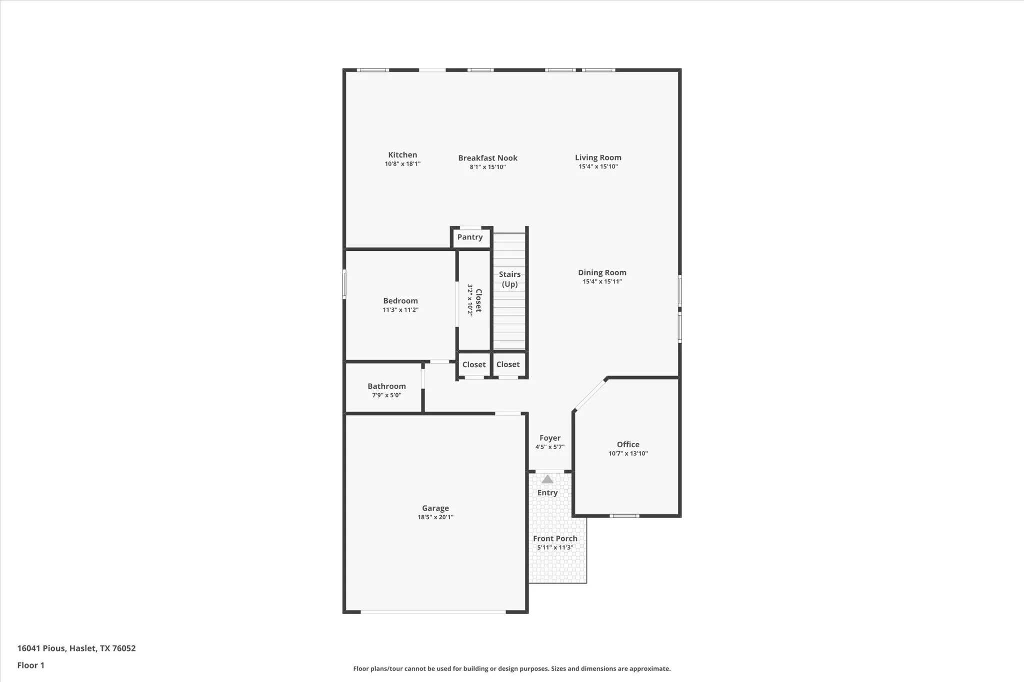 View of home first floor - plan