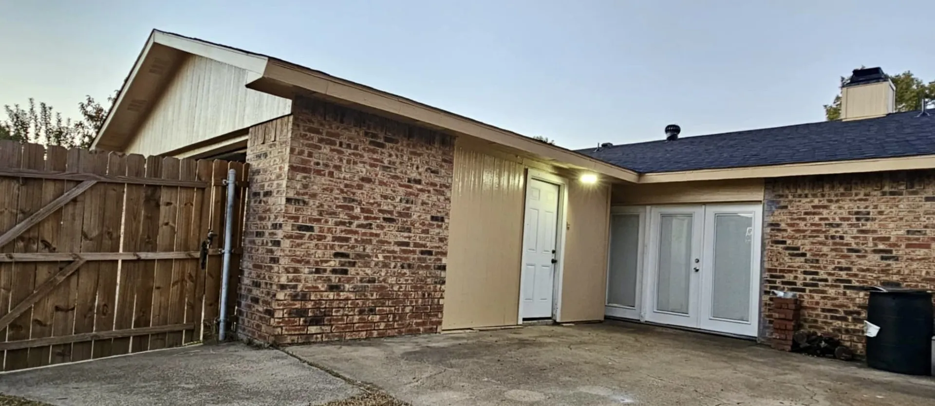 new siding, new roof, and new fence, new exterior paint