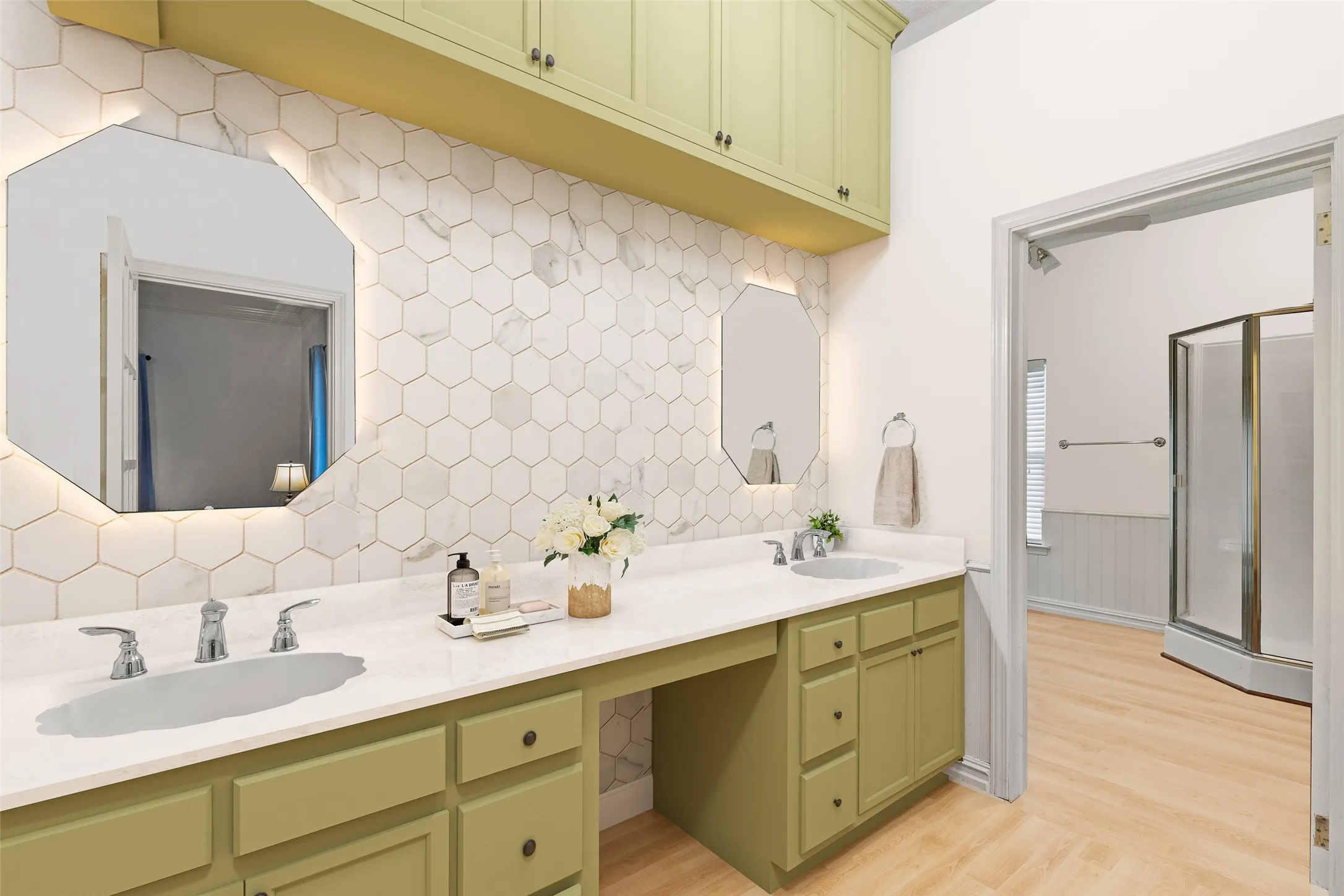 Virtual rendering of the primary bath