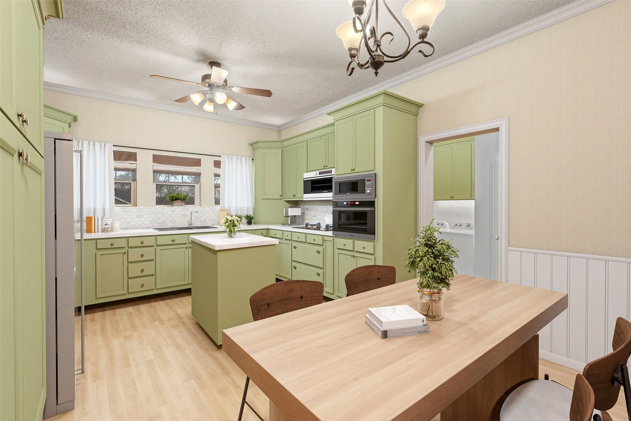 Virtual rendering of the kitchen