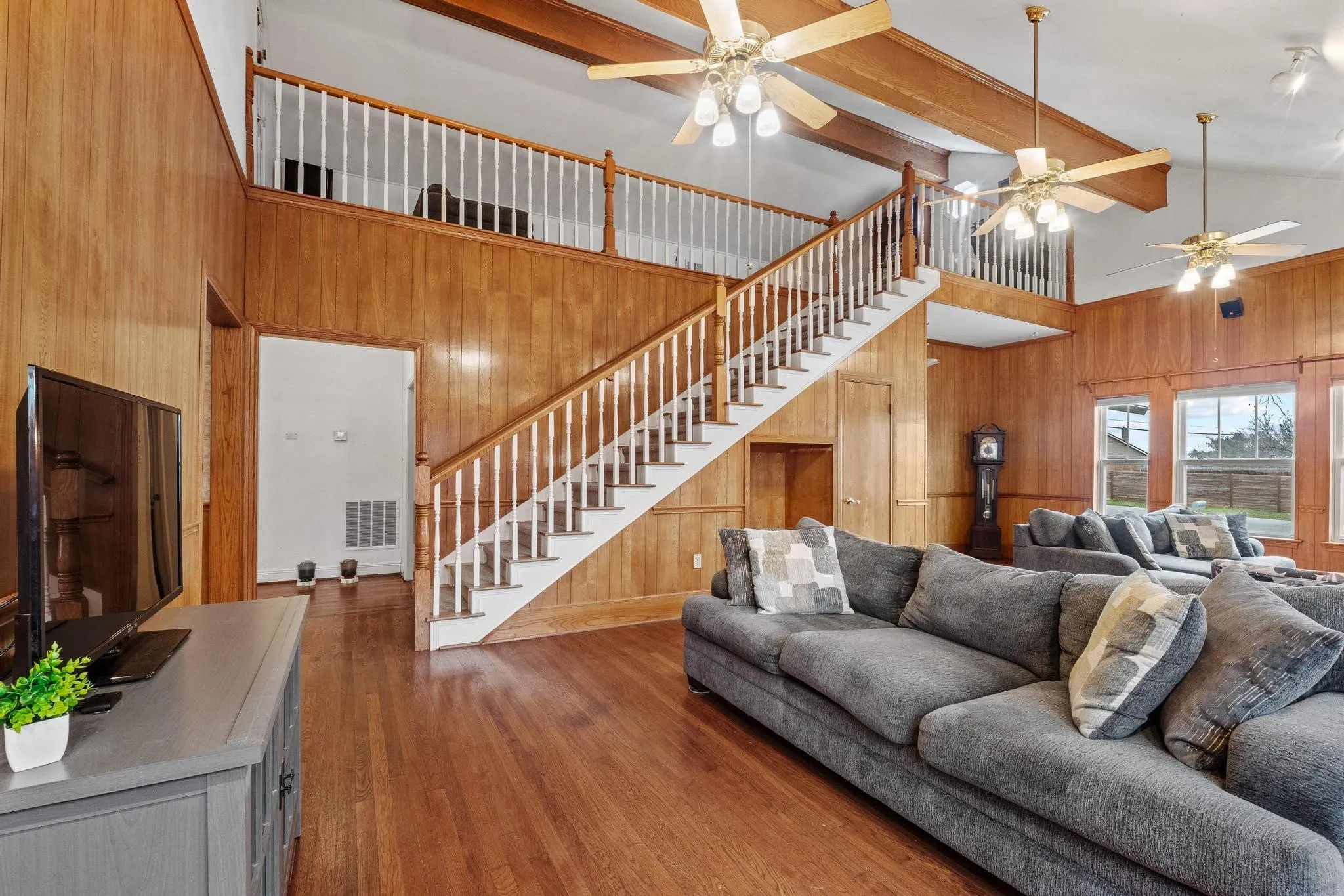 Loft area offers an additional living or flex space
