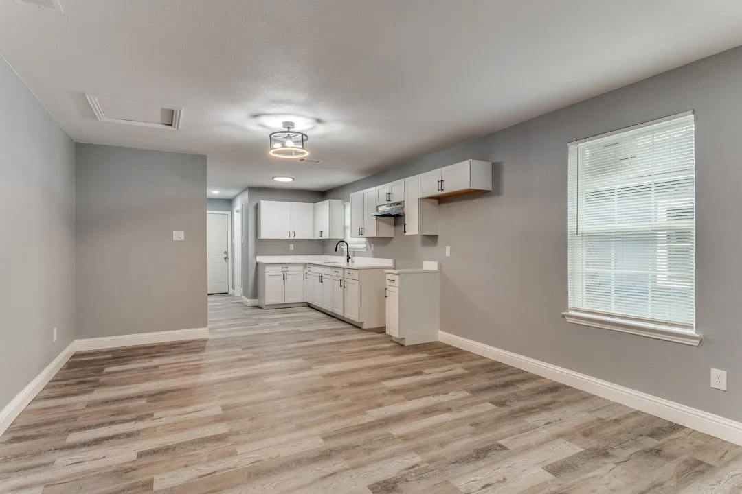 Dining area open to kitchen