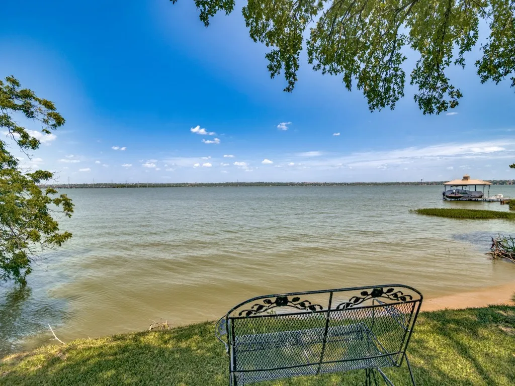 Water view-  This homeowner does not own a boat dock.   The one in the picture belongs to a neighbor.