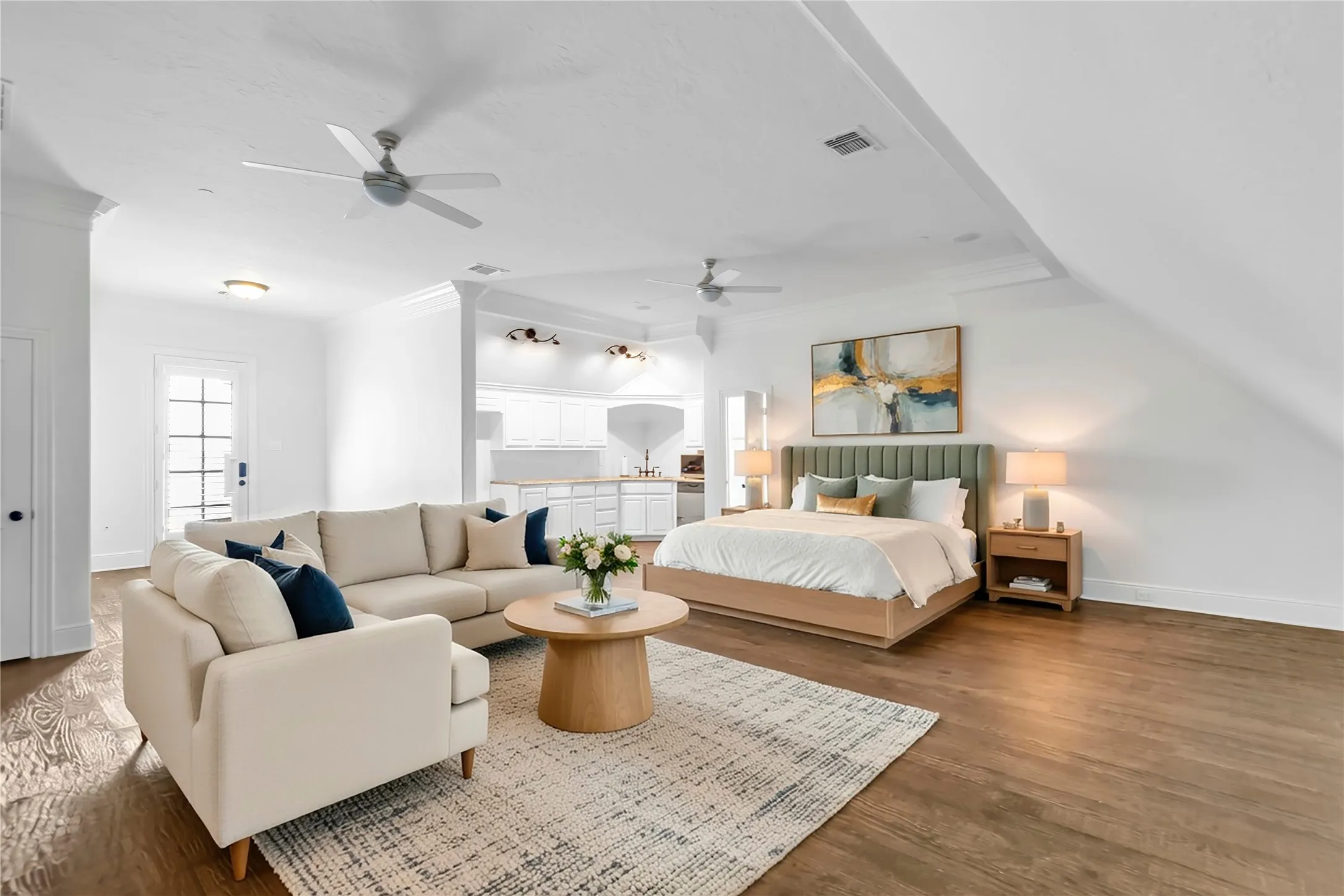 2601 Twelve Oaks, features an attached apartment with full kitchen and separate entrance to the home.
