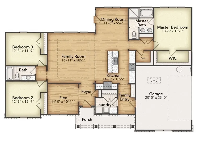 View of room layout