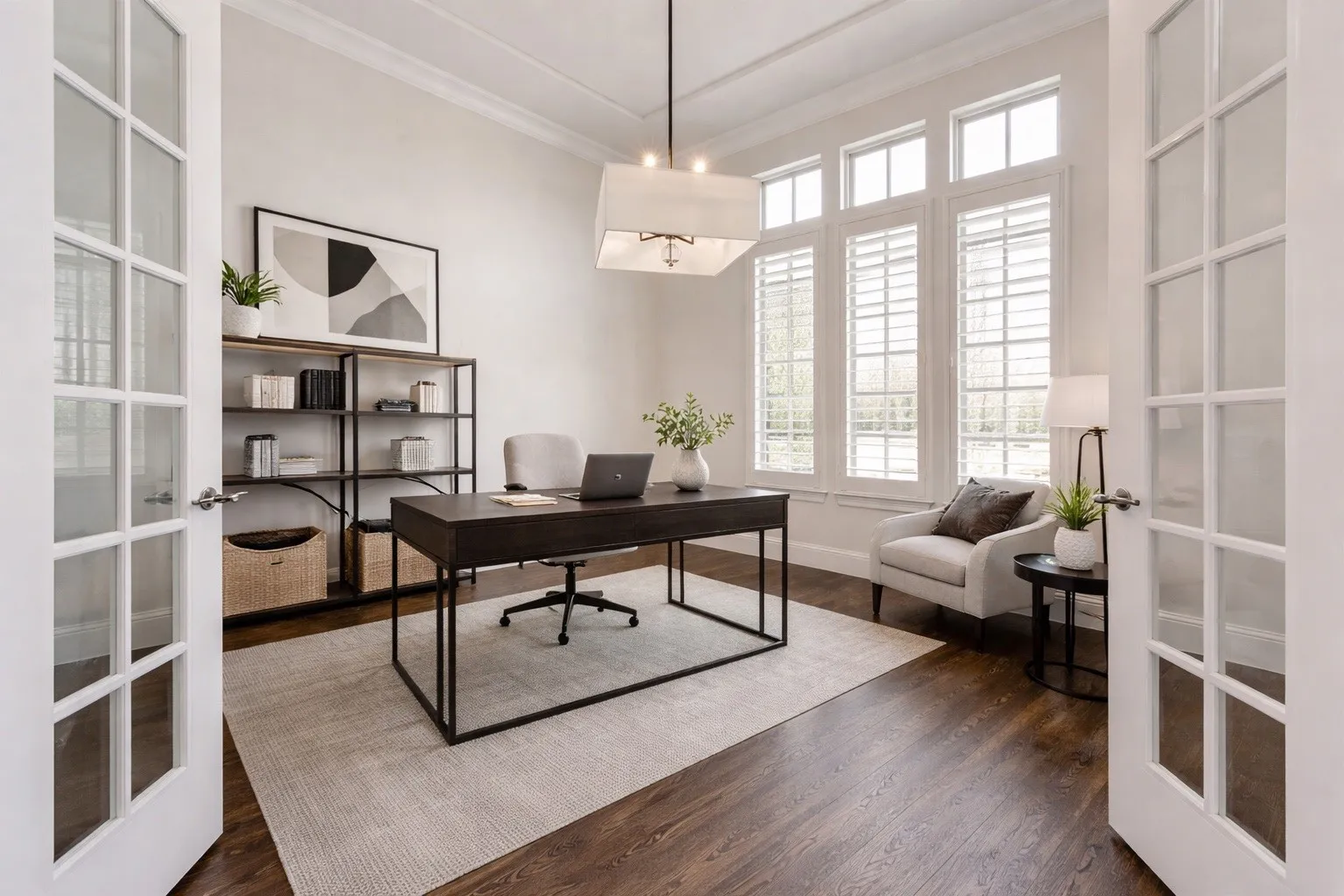 Virtually Staged 1st floor pffice