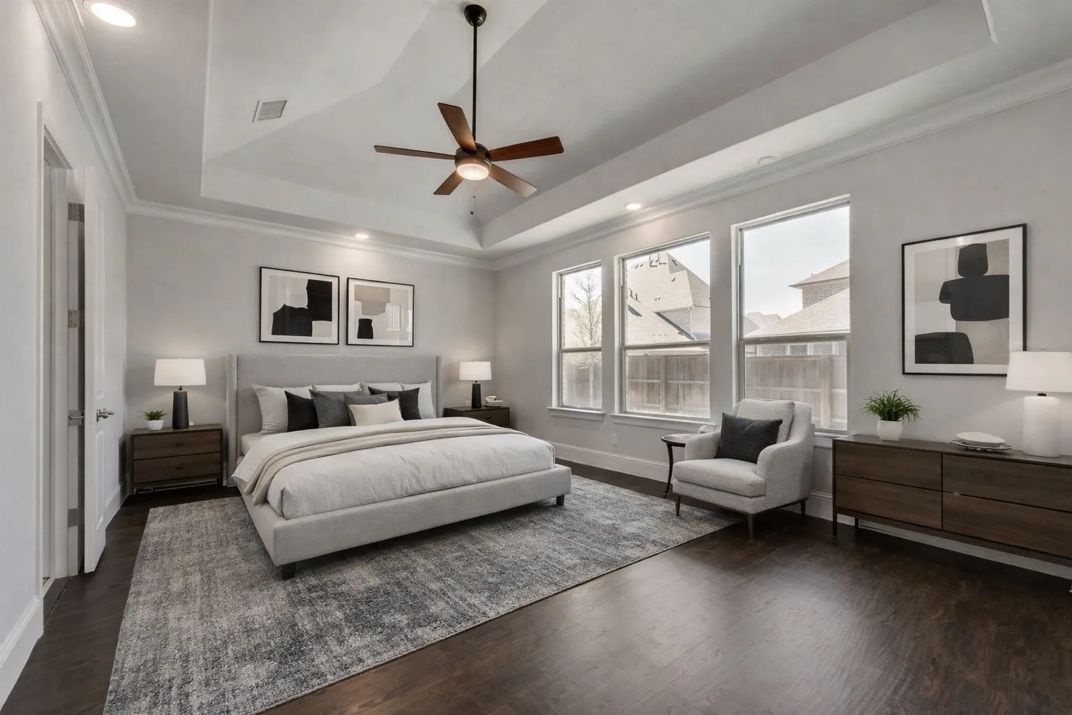 Virtually Staged 1st floor Primary Bedroom