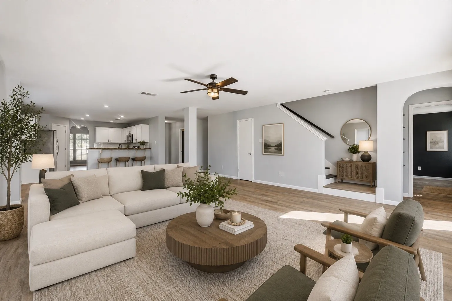 Living Room - virtually staged