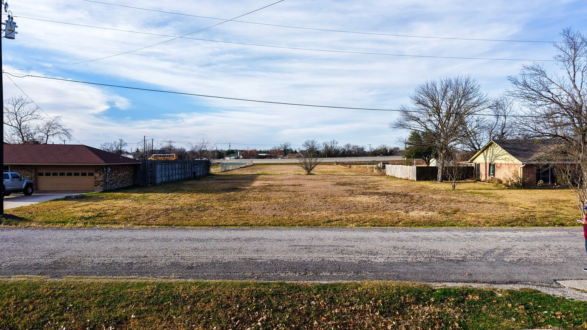 View of asphalt street