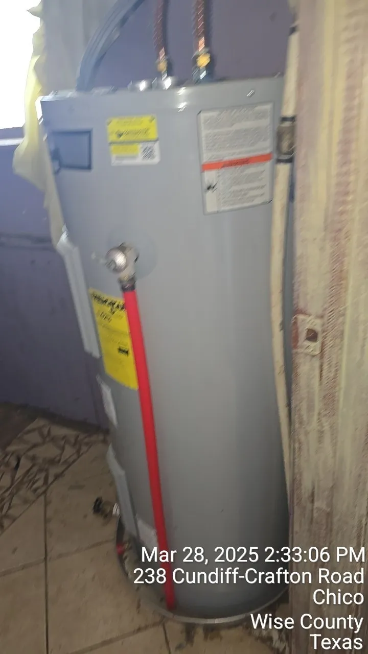 Water heater in the laundry room