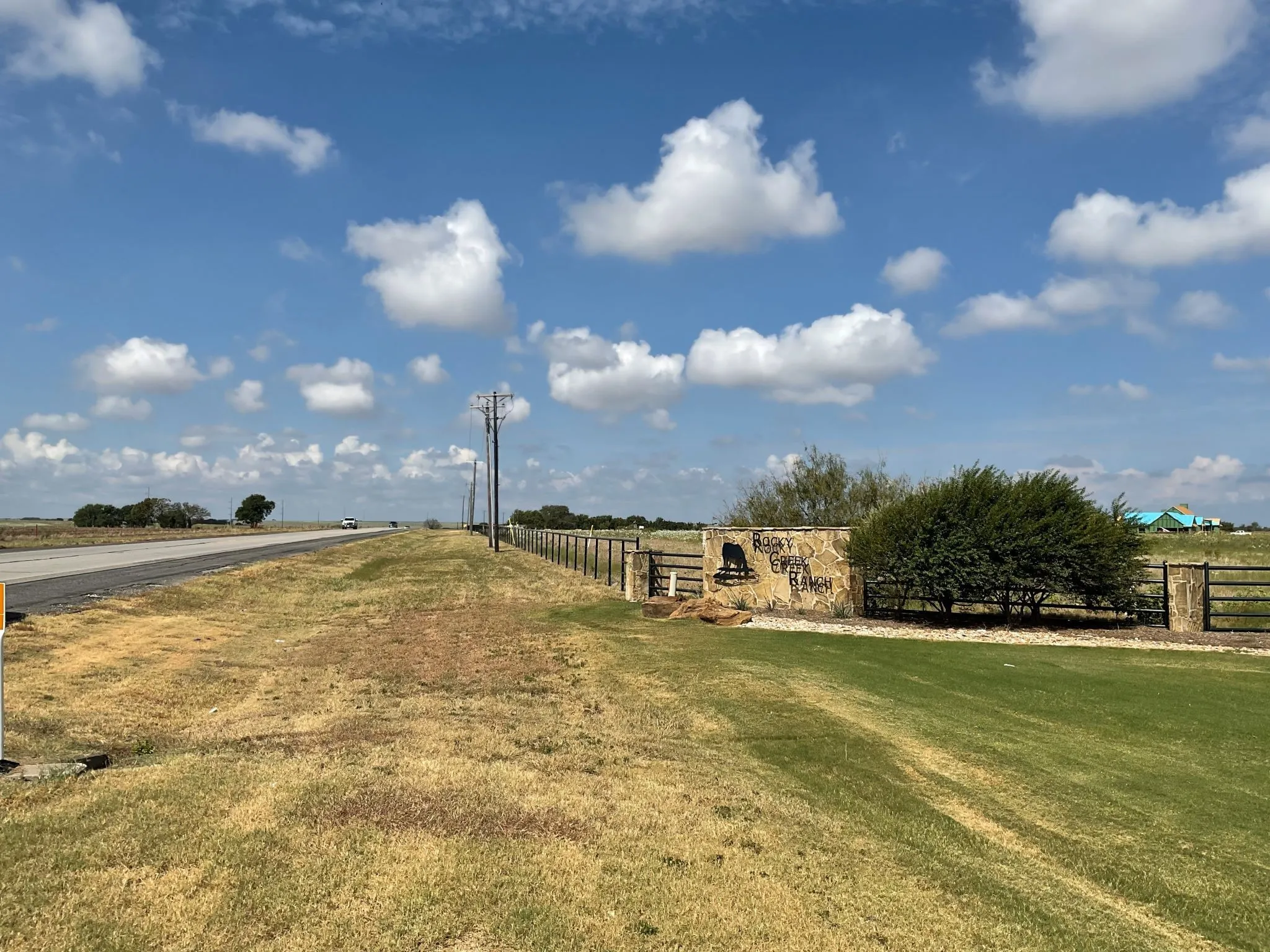 The Property Fronts along Highwayf 1187