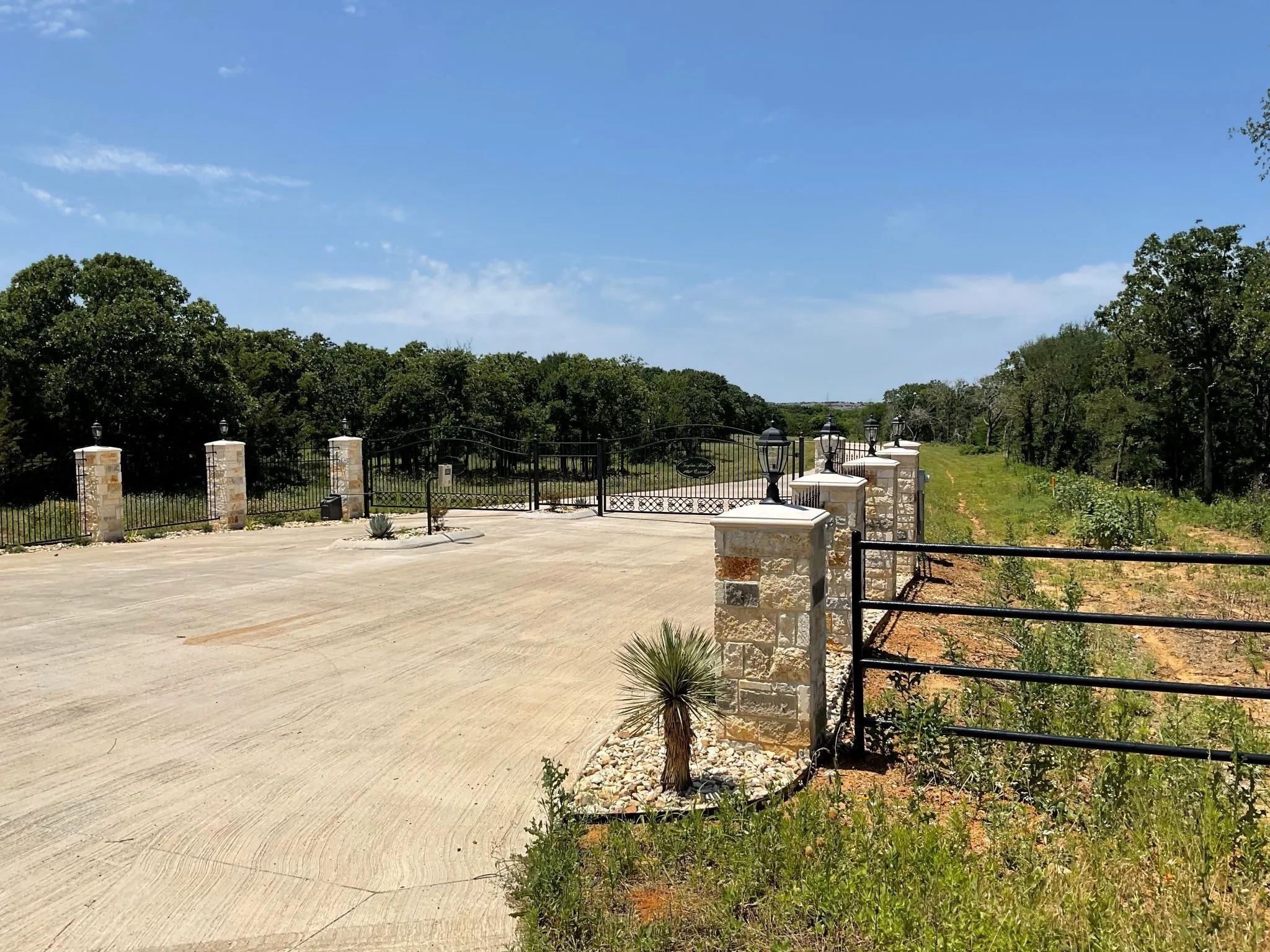 Lots to offer here:  Gated entry, new homes in process, close to town.