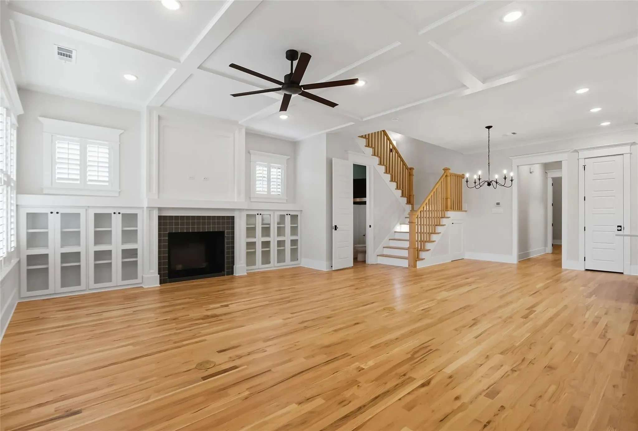 Example living area with builder for this lot